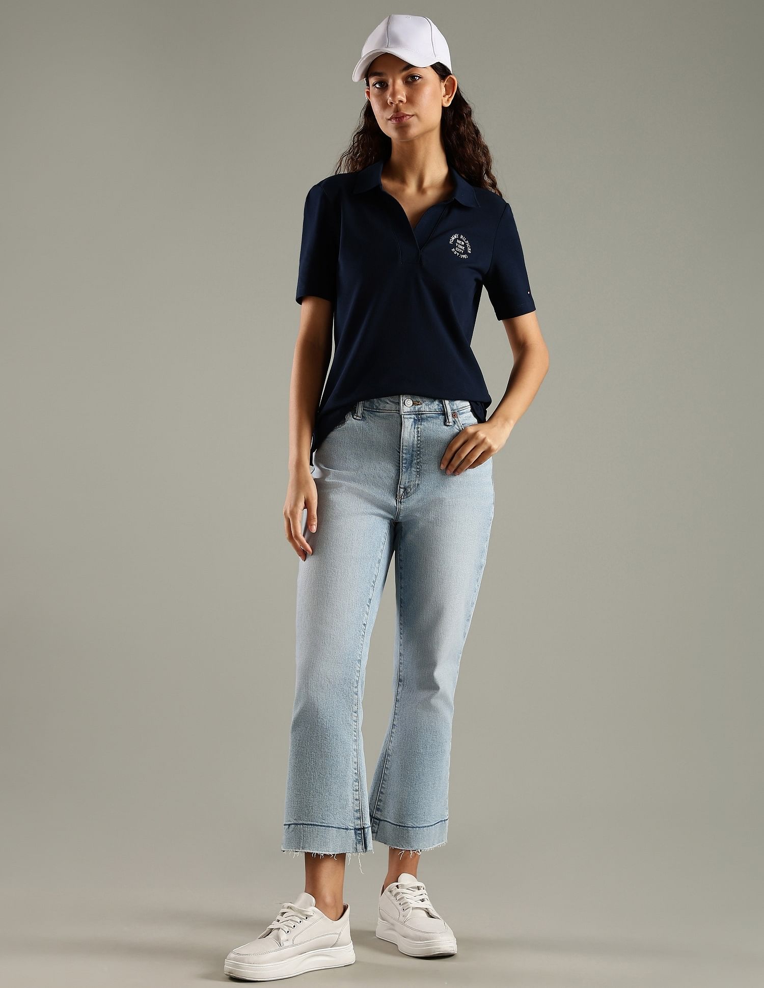 Tommy Hilfiger Embroidered Logo Regular Fit Cotton Polo T-Shirt