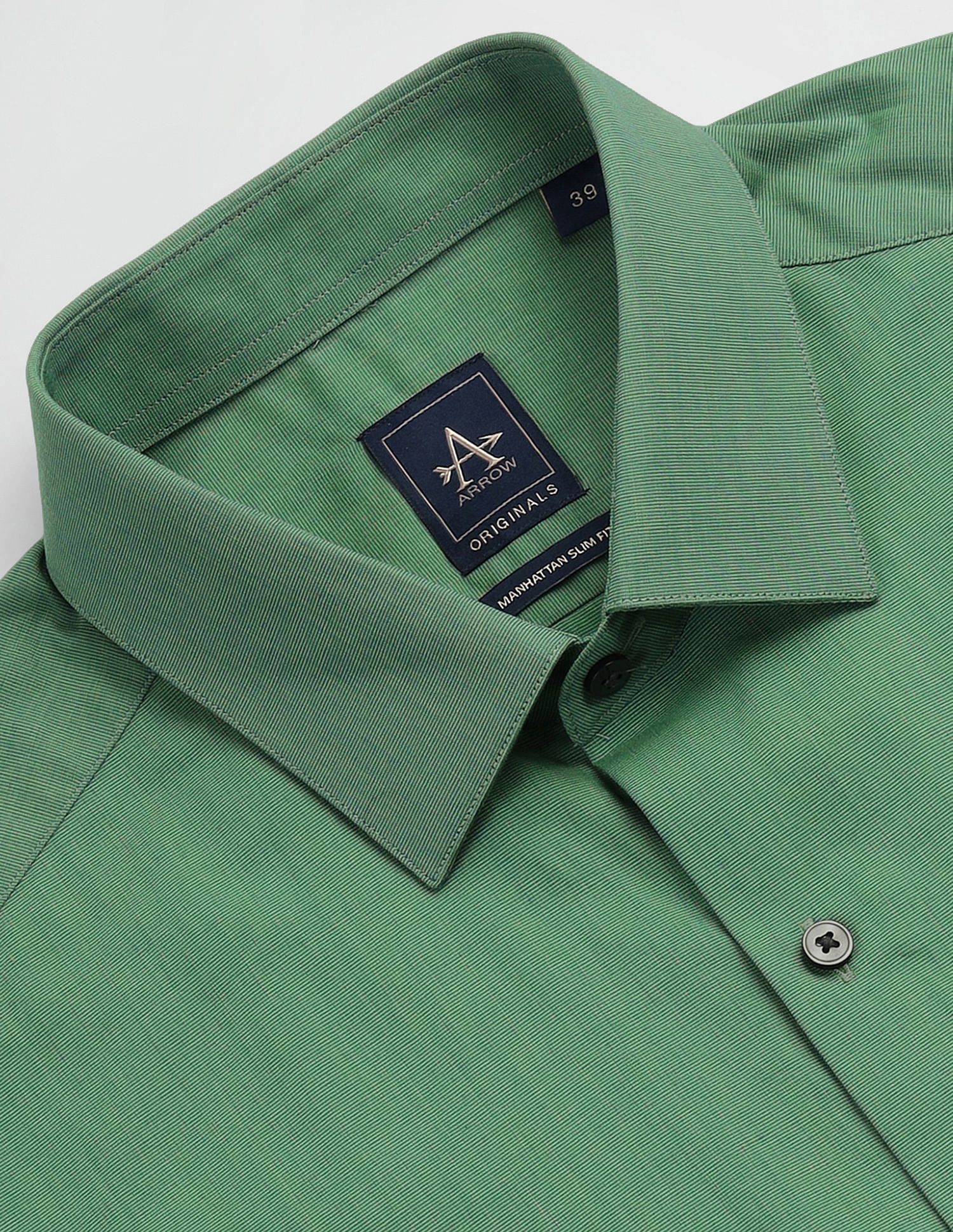 Arrow Pure Cotton Manhattan Slim Shirt