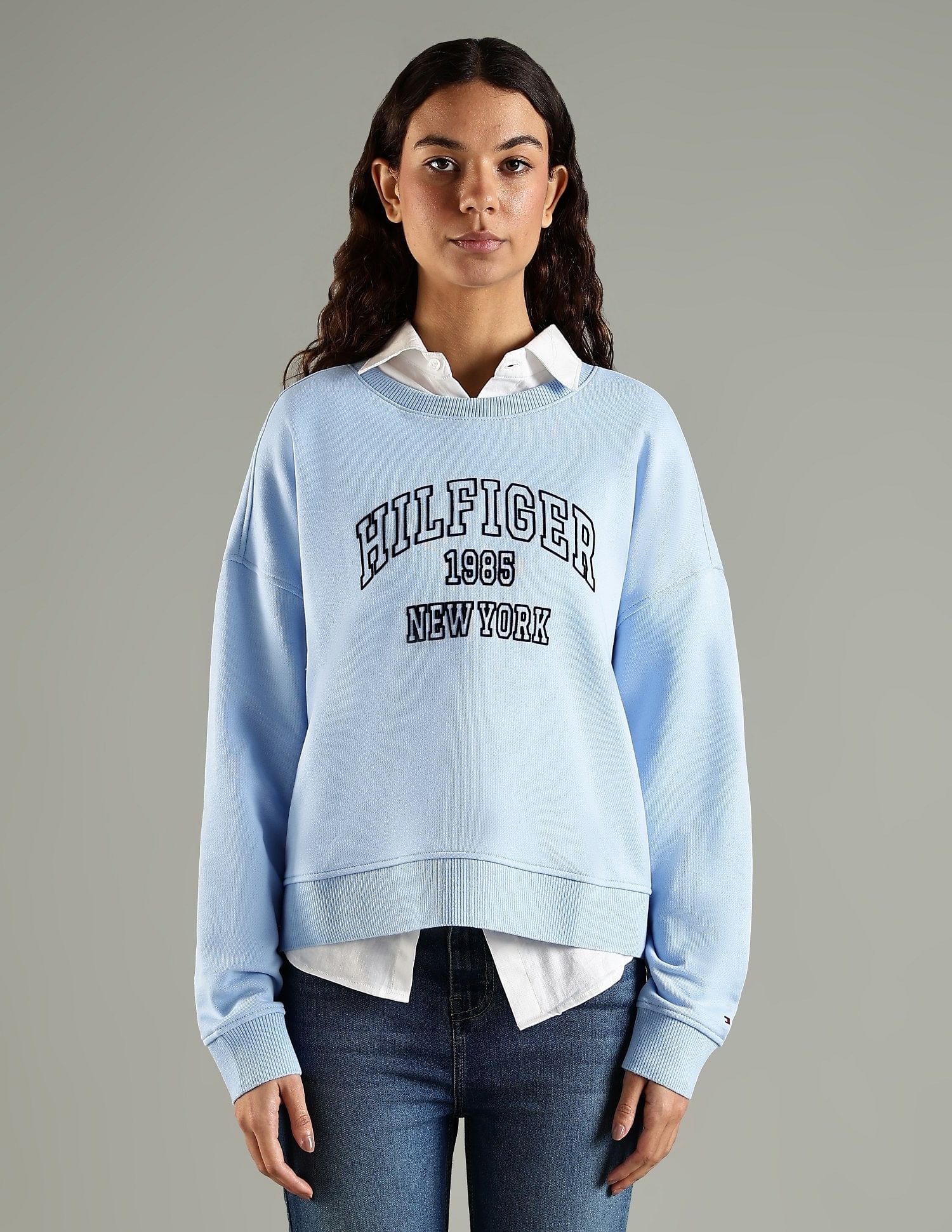 Tommy Hilfiger Regular Fit Cotton Crew Neck Sweatshirt