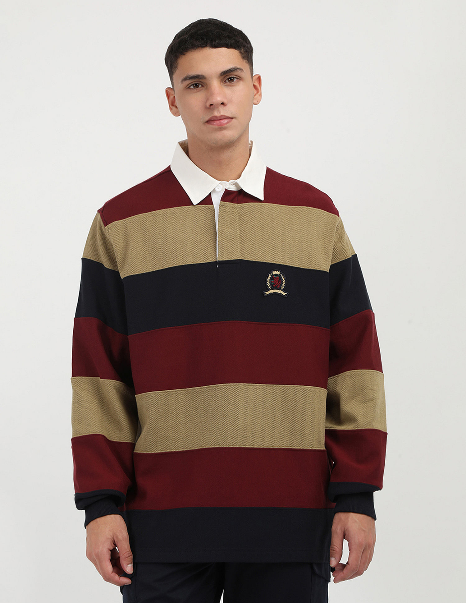 Tommy Hilfiger Thc Panelled Rugby Sweatshirt