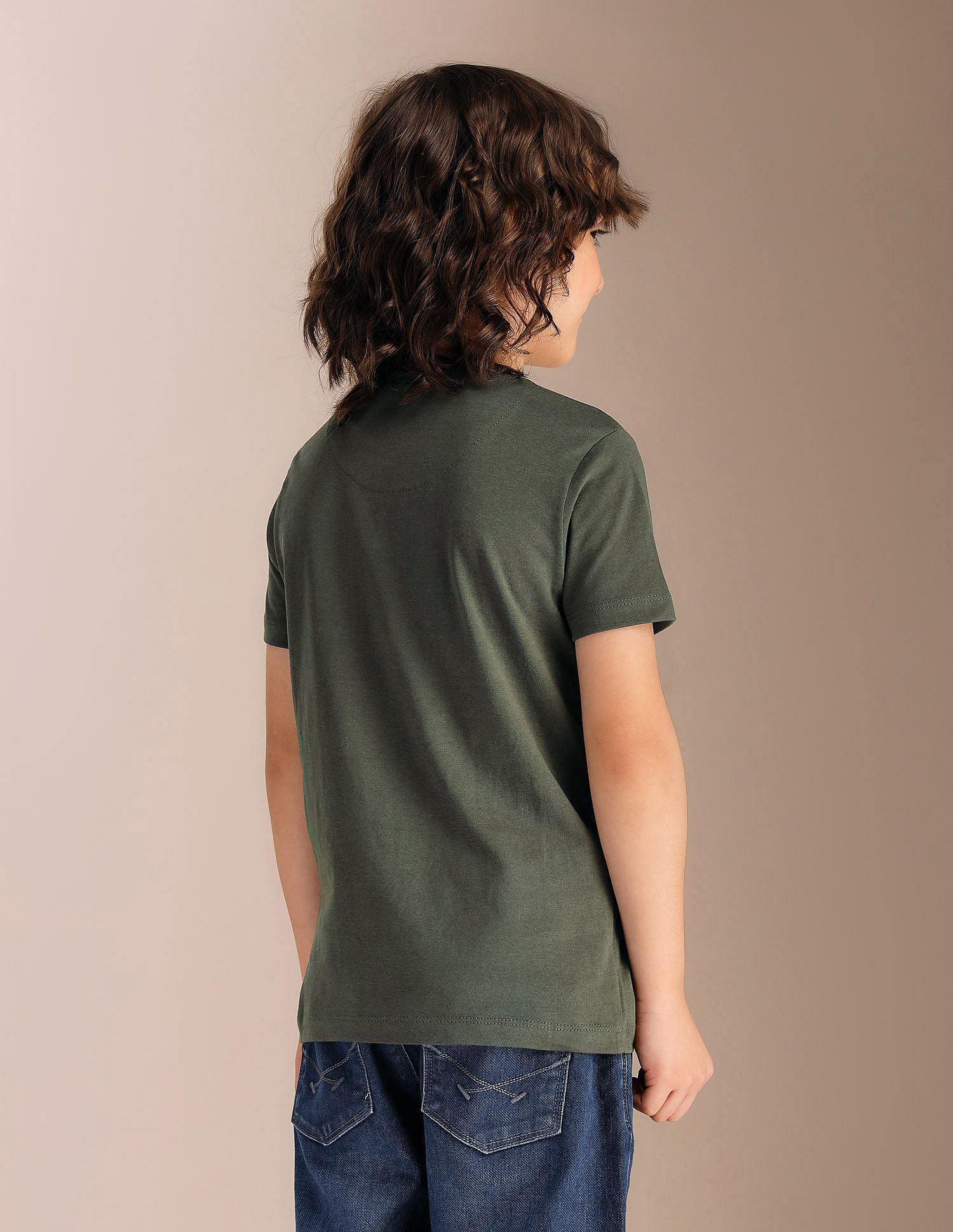 U.S. Polo Assn. Kids Boys Regular Fit Brand Printed T-Shirt