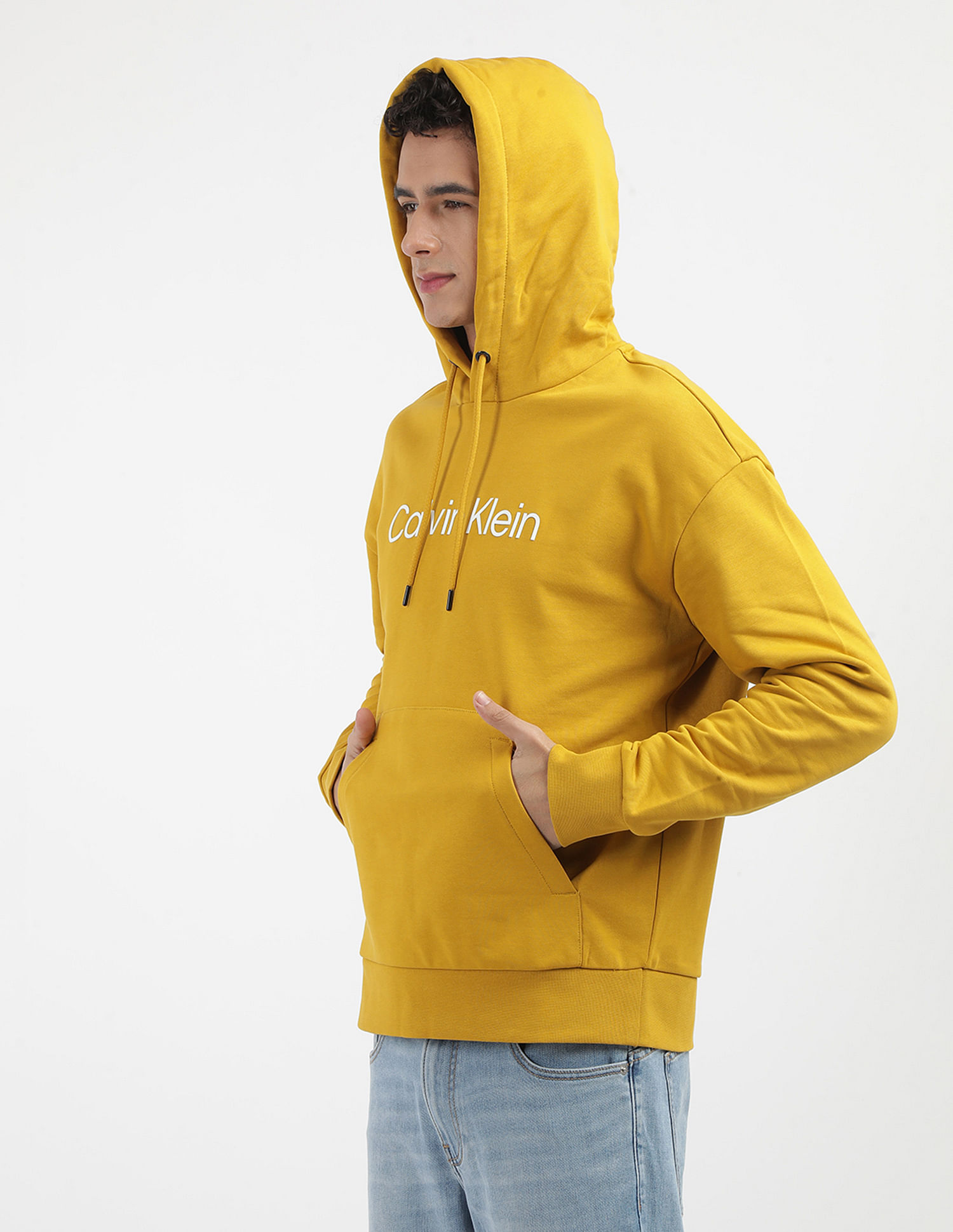 Calvin Klein Logo Hooded Comfort Fit Sweatshirt