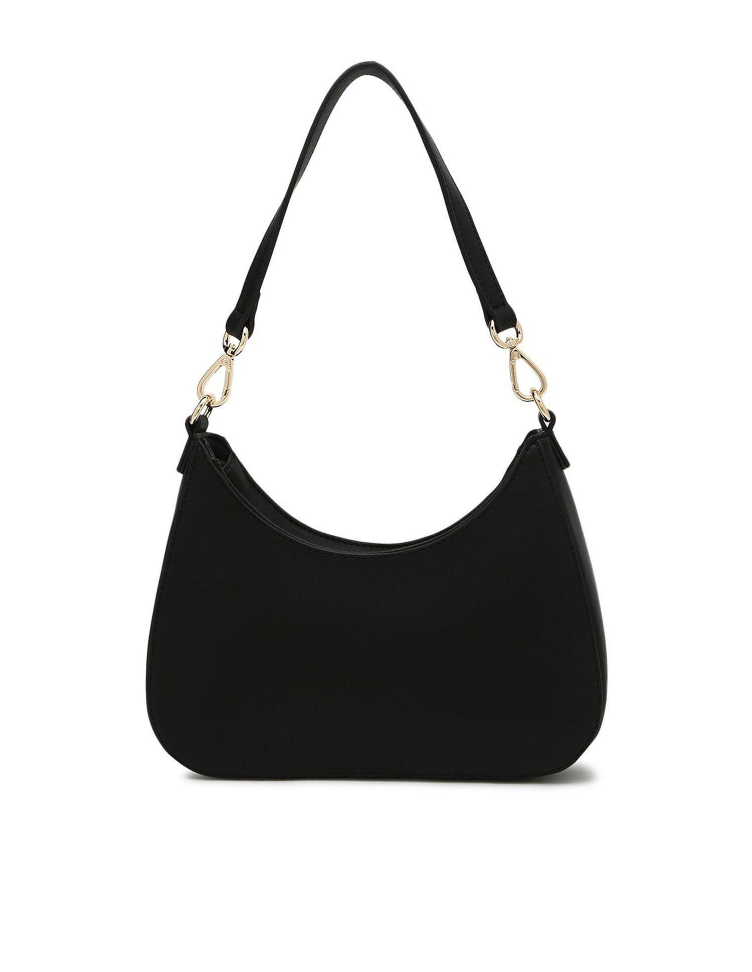 Tommy Hilfiger Solid Black PU Bag