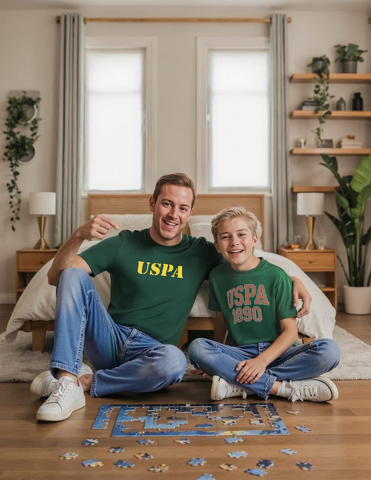 U.S. Polo Assn. Kids Boys Brand Print Cotton T-Shirt