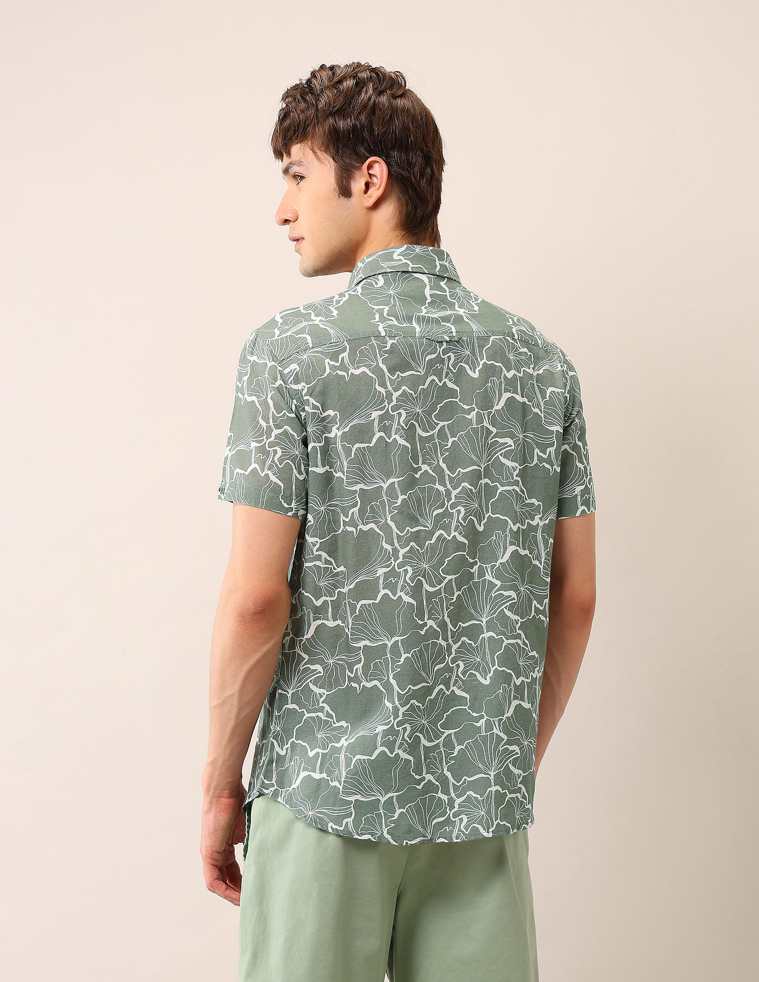 U.S. Polo Assn. Denim Co. Floral Printed Regular Fit Shirt