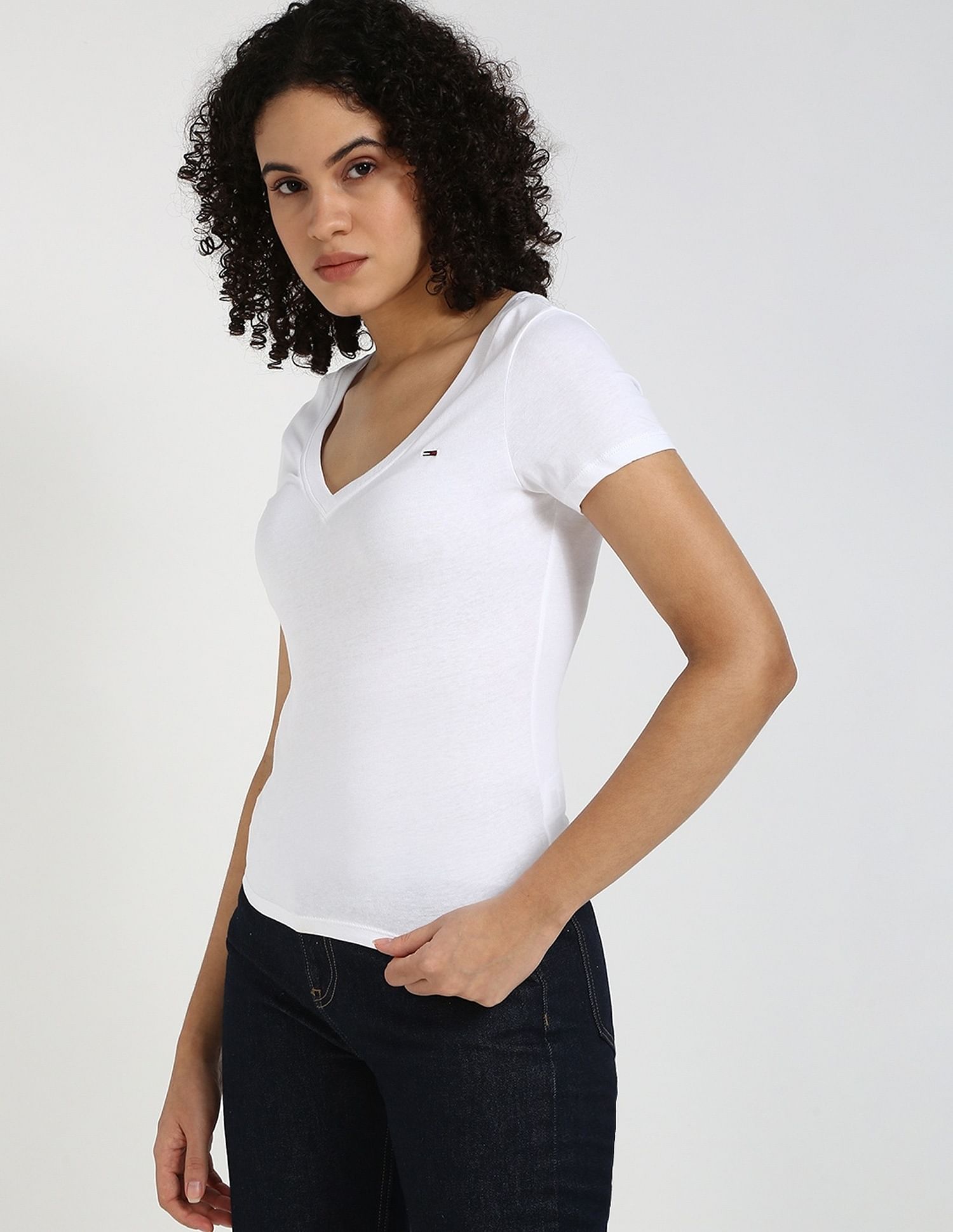 Tommy Hilfiger Solid Slim-Fit Cotton T-Shirt