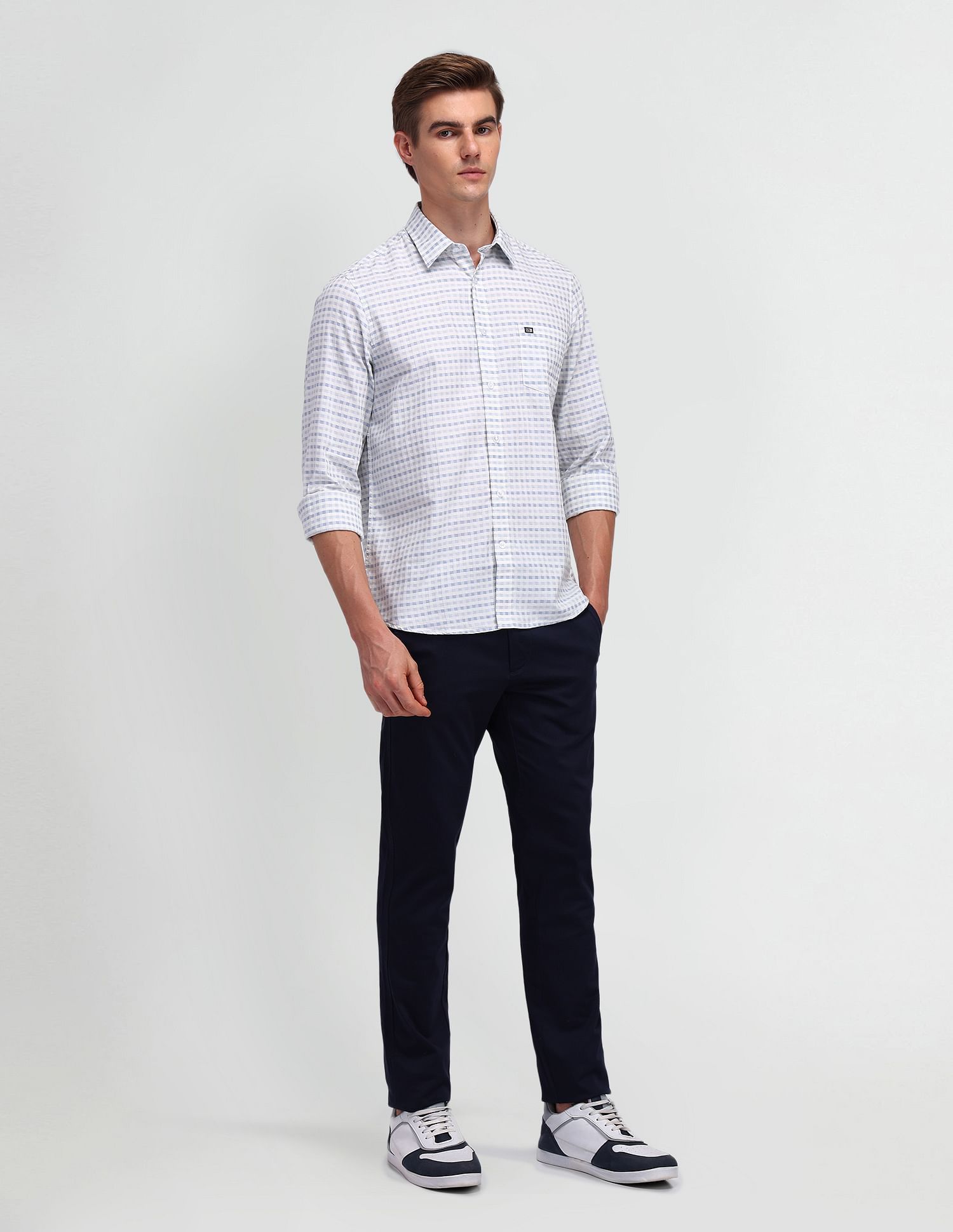 Arrow Sport Liberty Classic Fit Micro Checked Shirt