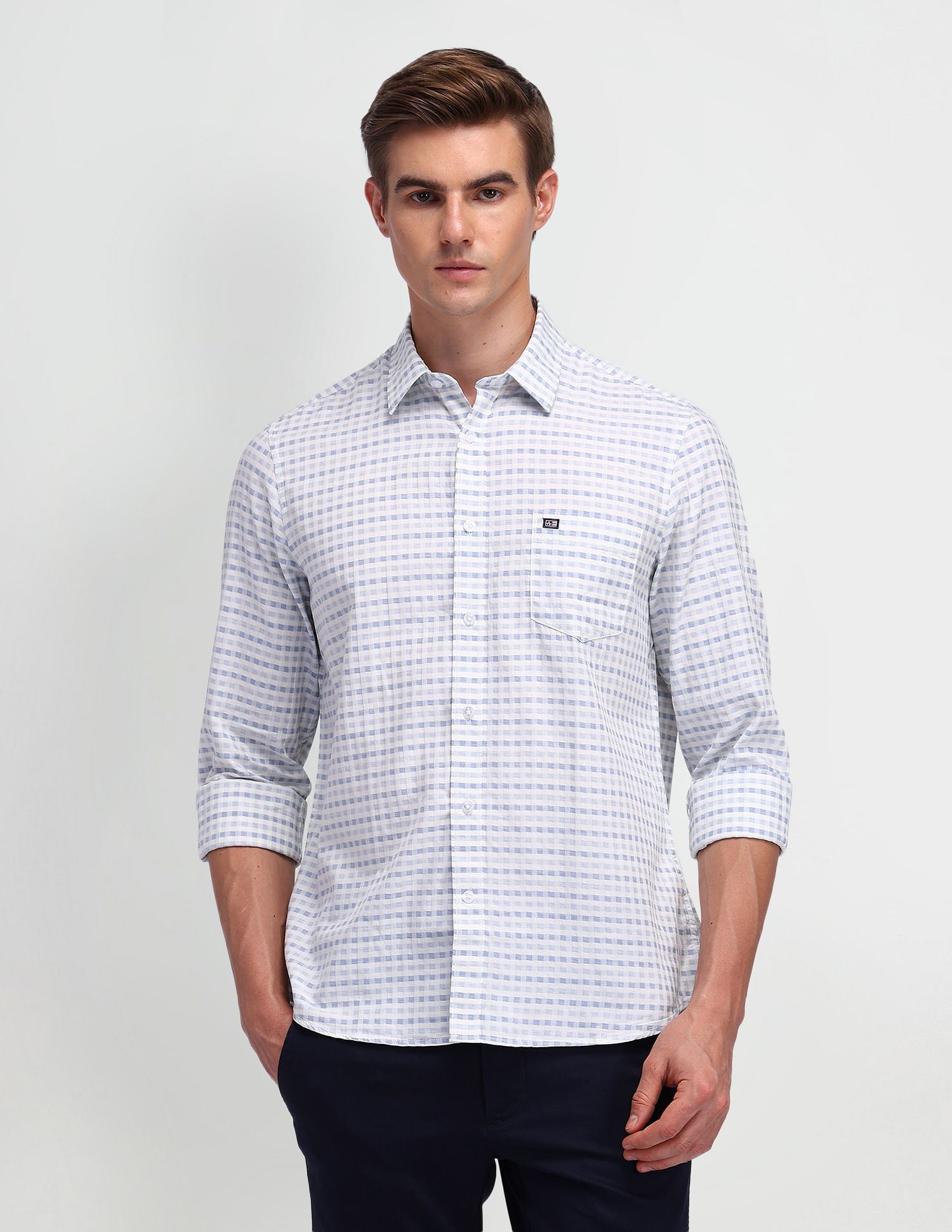 Arrow Sport Liberty Classic Fit Micro Checked Shirt