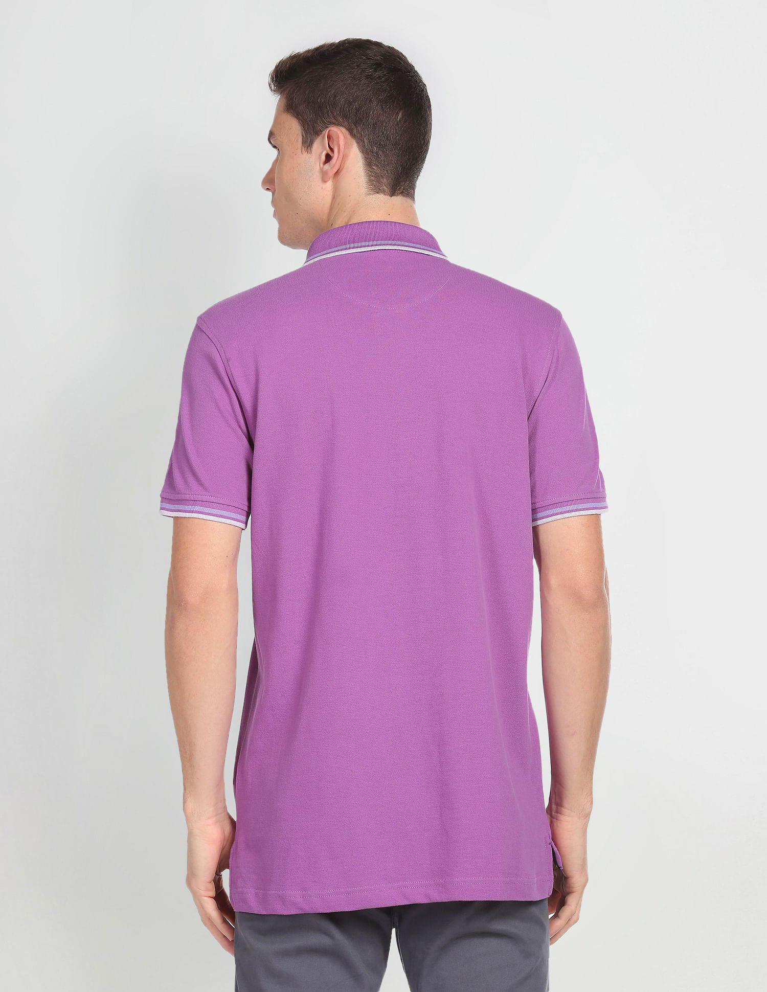 Arrow Sports Solid Cotton Polo Shirt