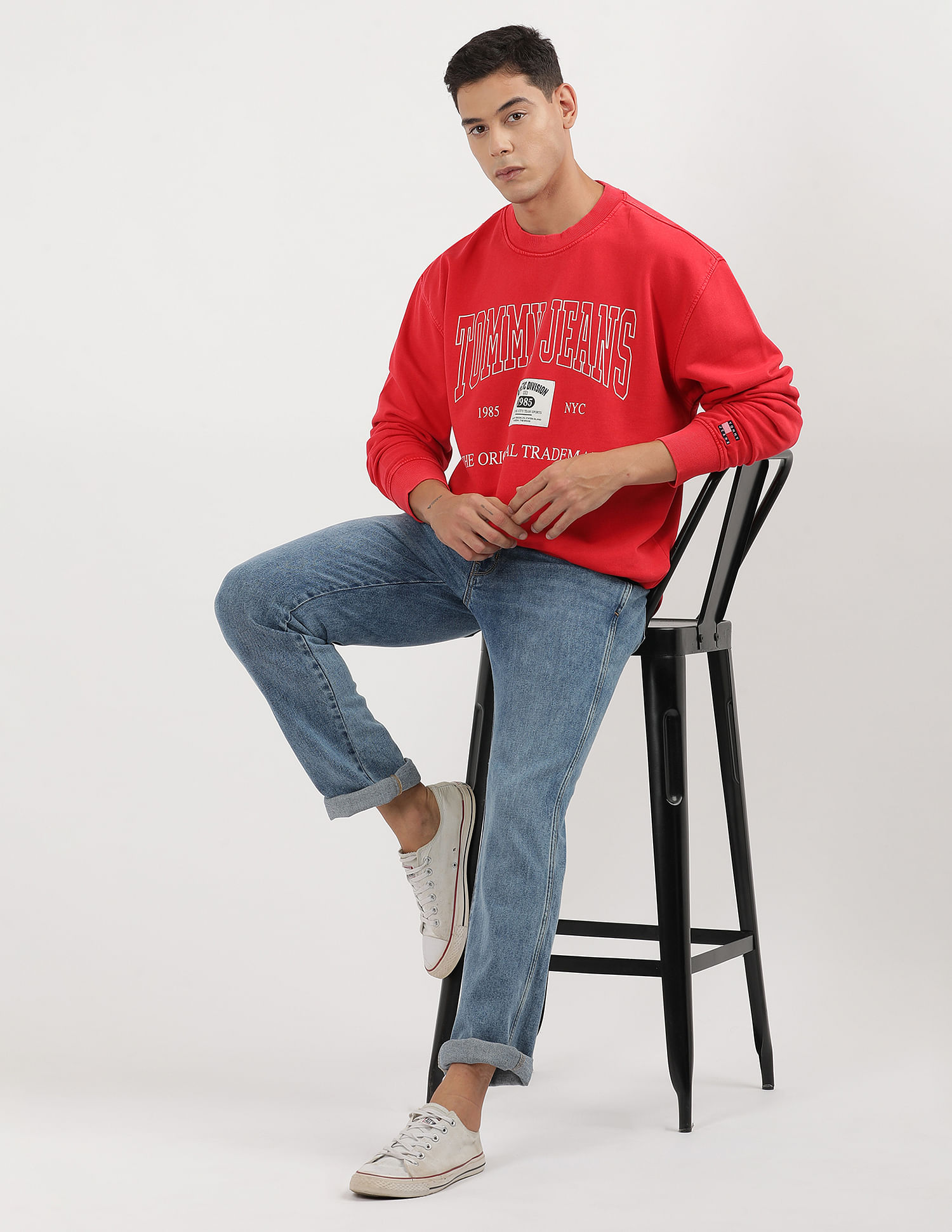 Tommy Hilfiger Brand Print Relaxed Sweatshirt