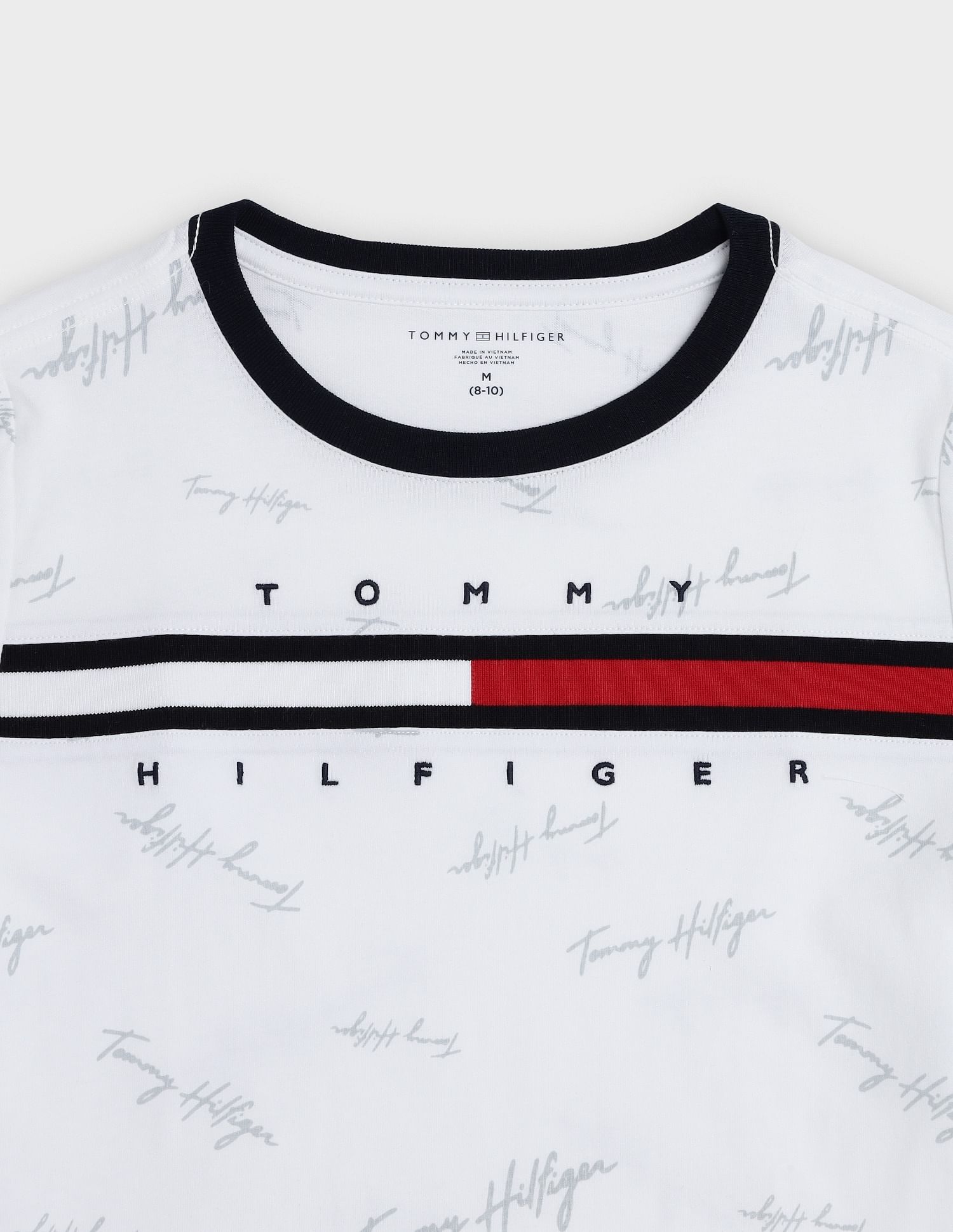 Tommy Hilfiger Kids Boys Logo Regular Fit Cotton T-Shirt