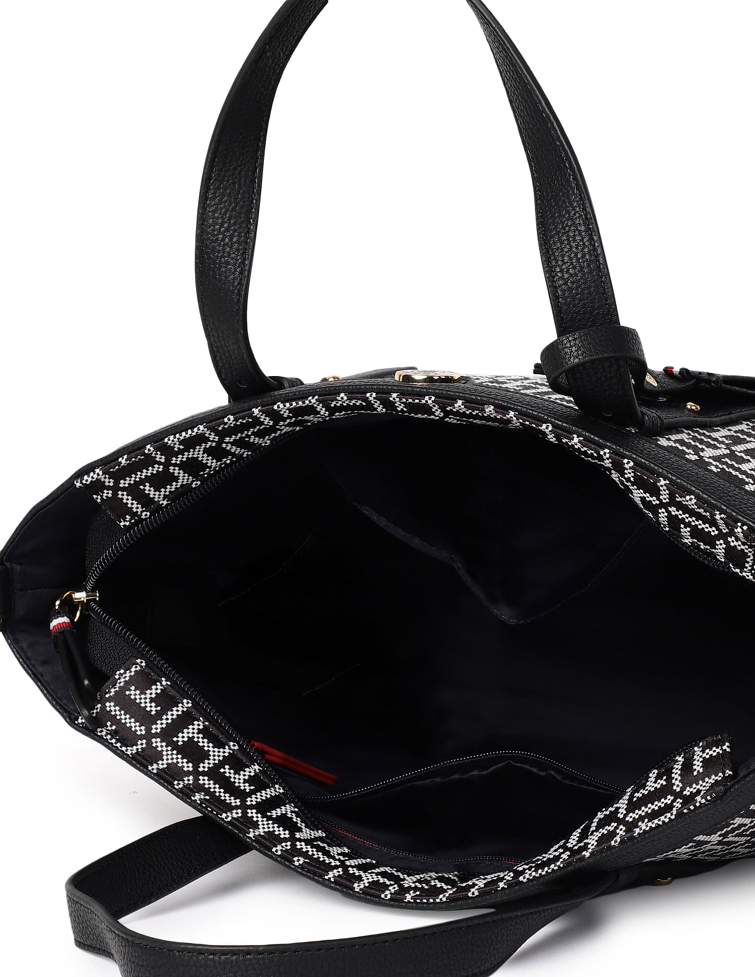 Tommy Hilfiger Square Monogram Jacquard Shopper Bag