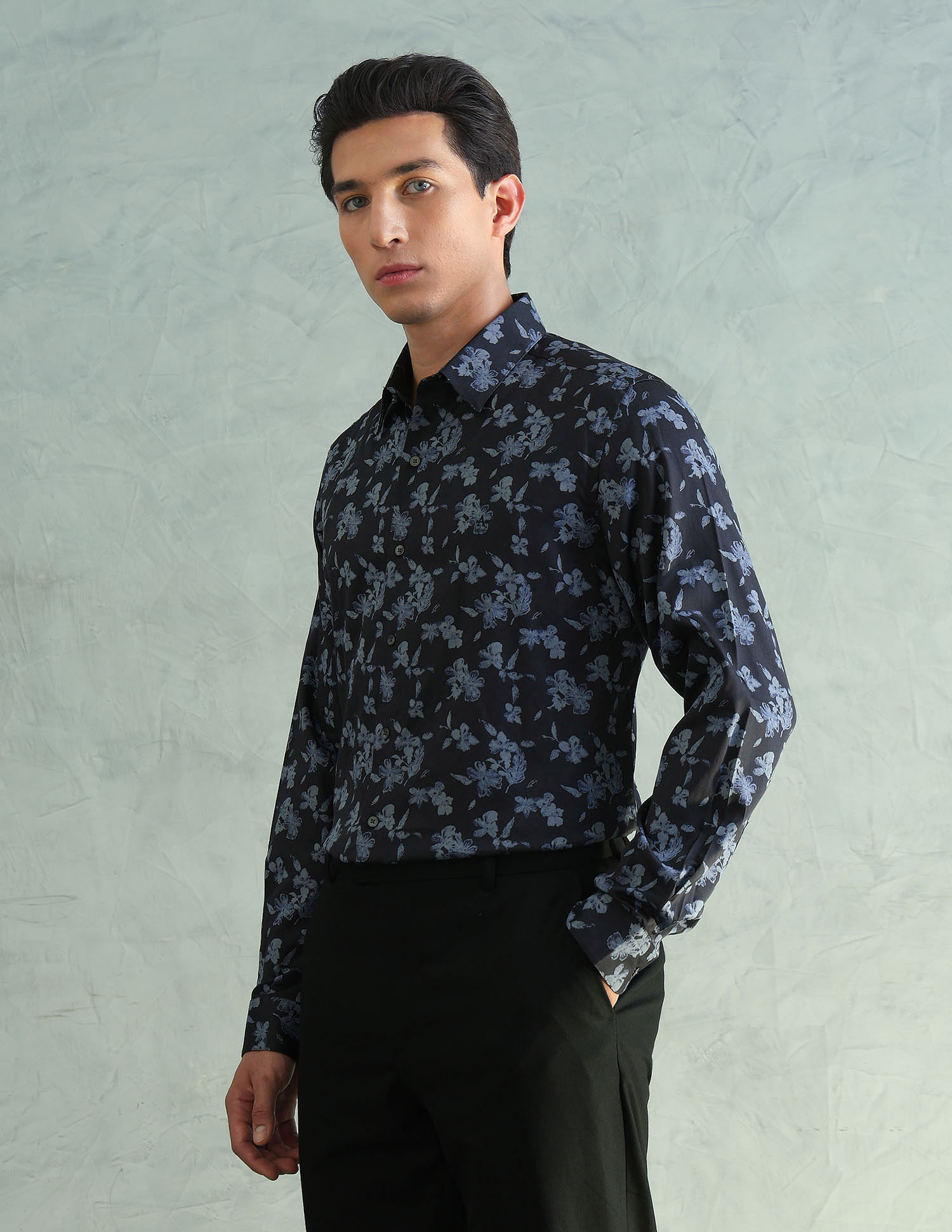 Arrow Newyork Slim Fit Smart Printed Shirt