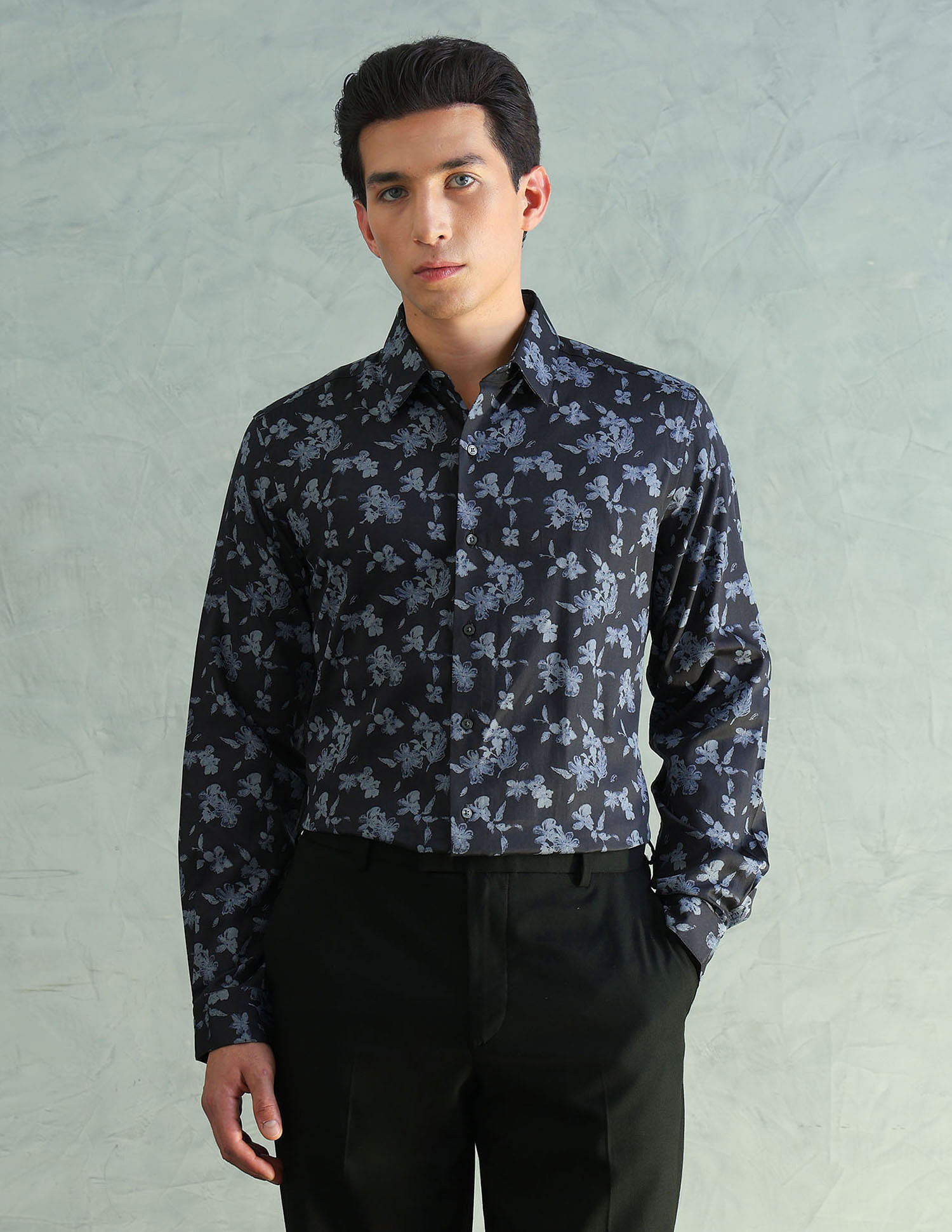 Arrow Newyork Slim Fit Smart Printed Shirt