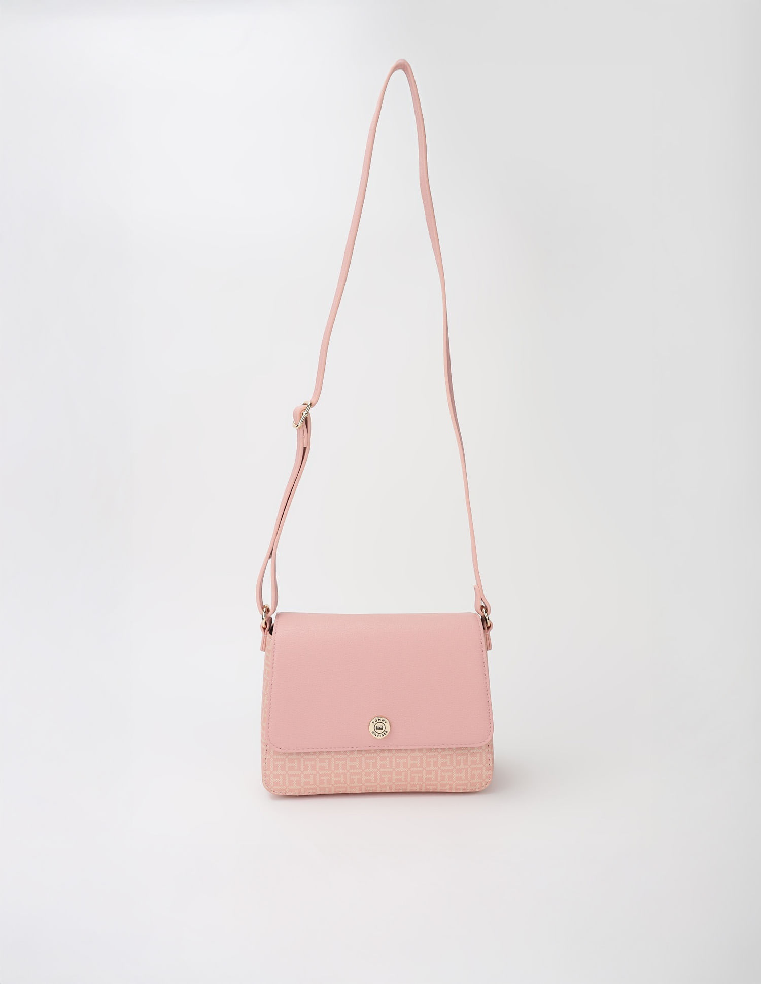 Tommy Hilfiger Logo Beige Pvc Sling Bag