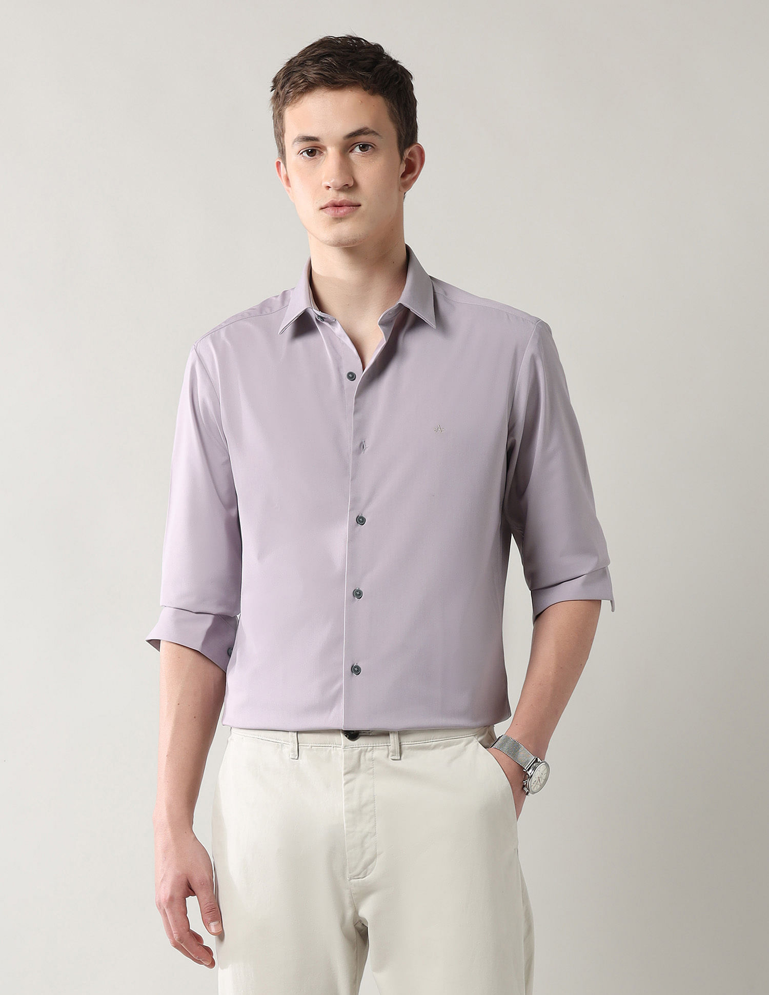 Arrow Newyork Brooklyn Ultra Slim Fit Twill Shirt