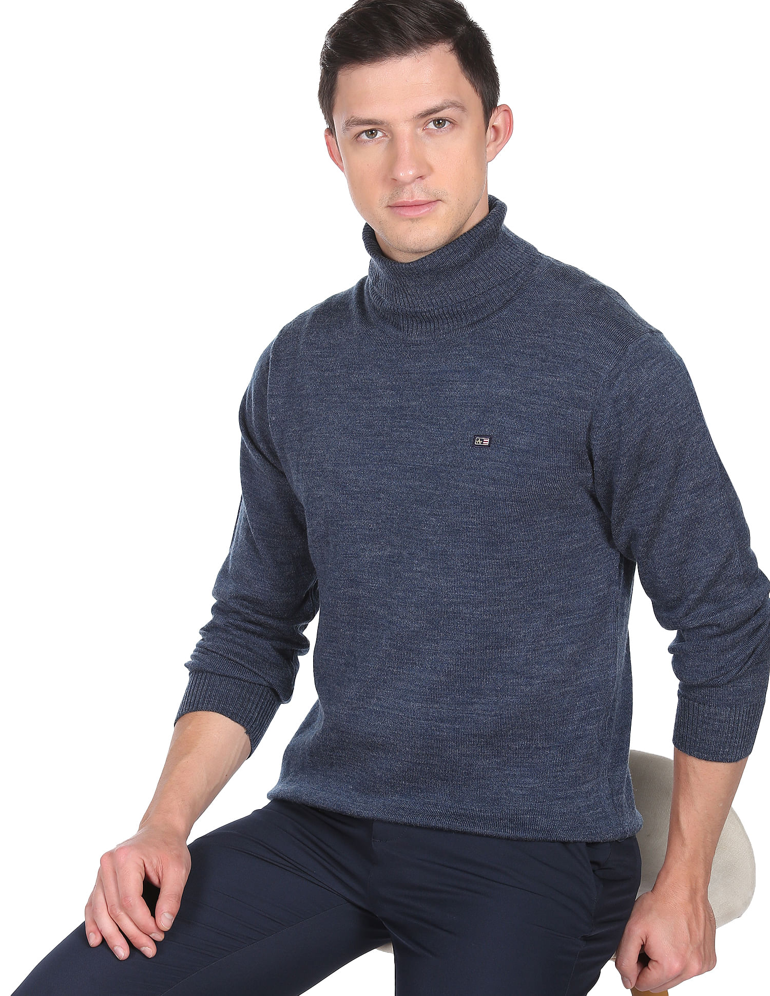 Dark on sale navy turtleneck