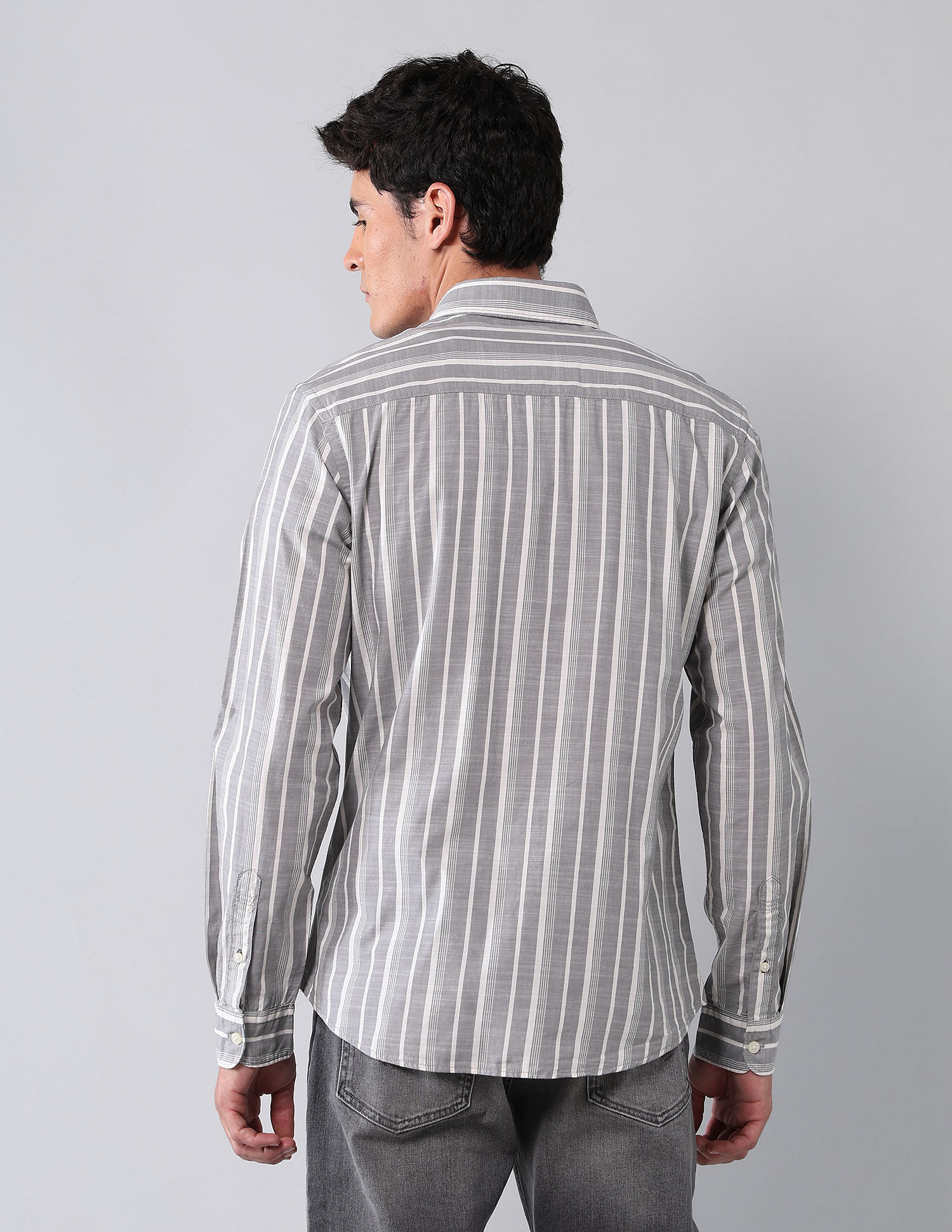 U.S. Polo Assn. Denim Co. Vertical Striped Pure Cotton Shirt