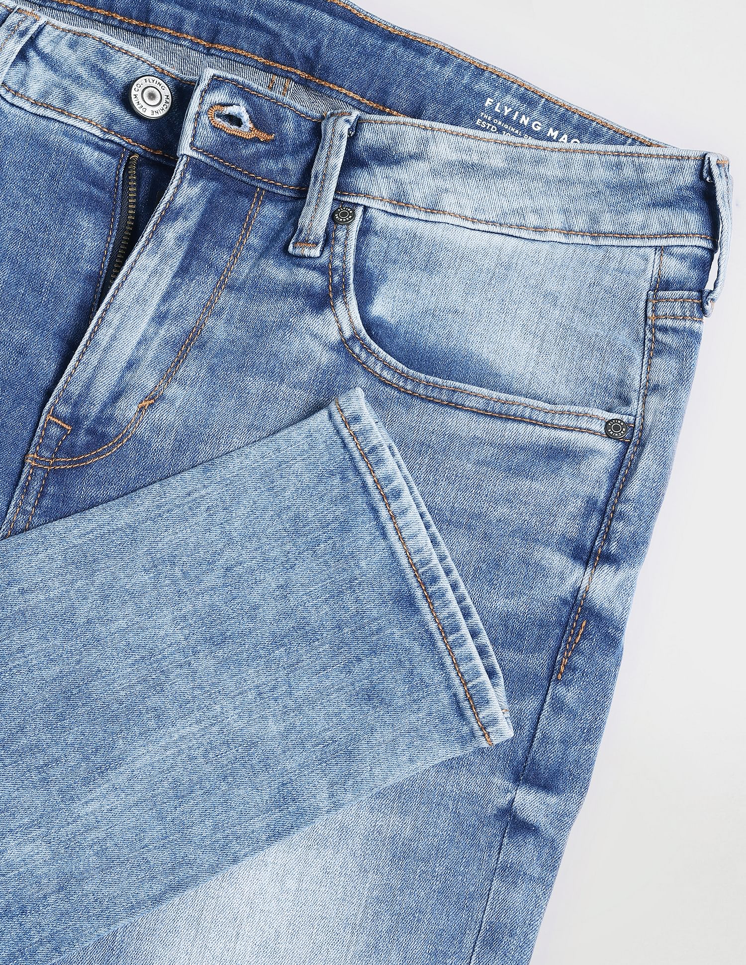 Flying Machine Super Skinny Fit Stone Wash Jeans