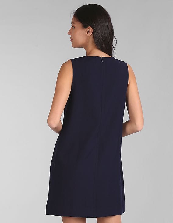 Buy GAP Women Blue V-Neck Shift Dress - NNNOW.com