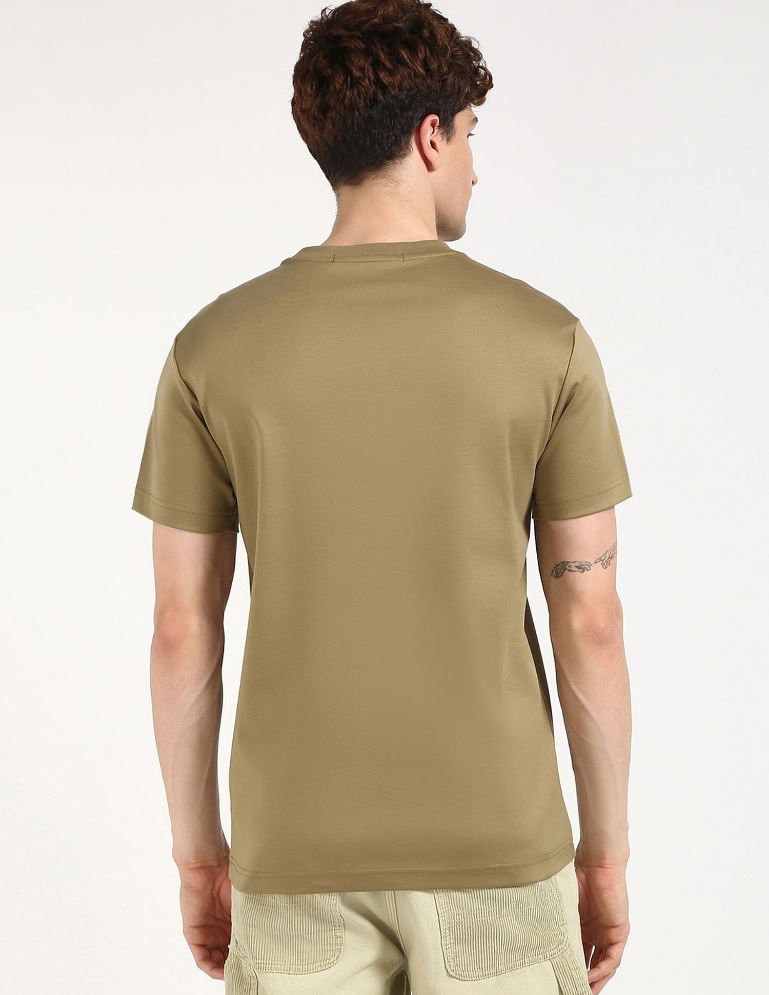 Calvin Klein Jeans Embroidered Logo Regular-Fit Cotton T Shirt