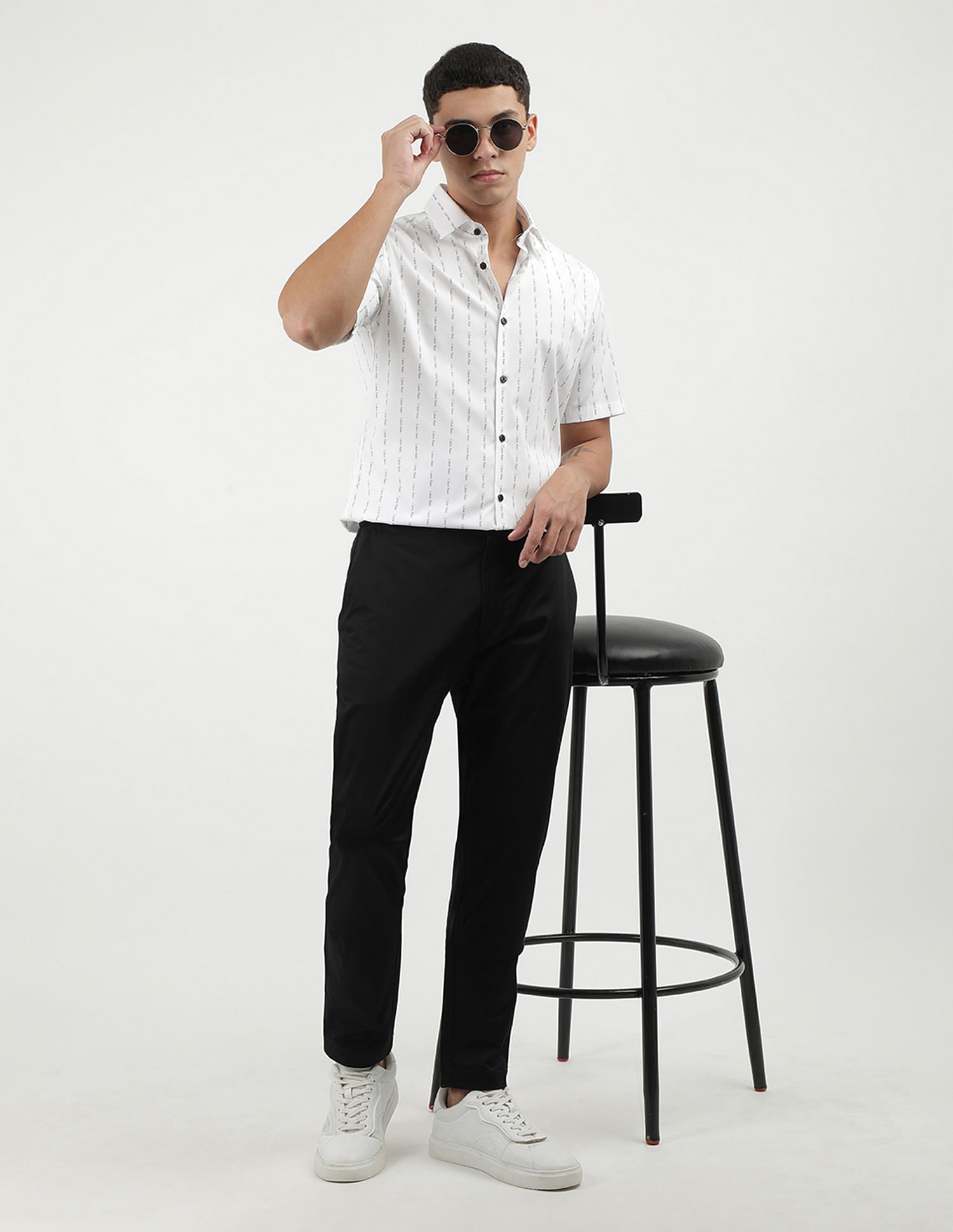 Calvin Klein Sateen Stretch Tapered Pants