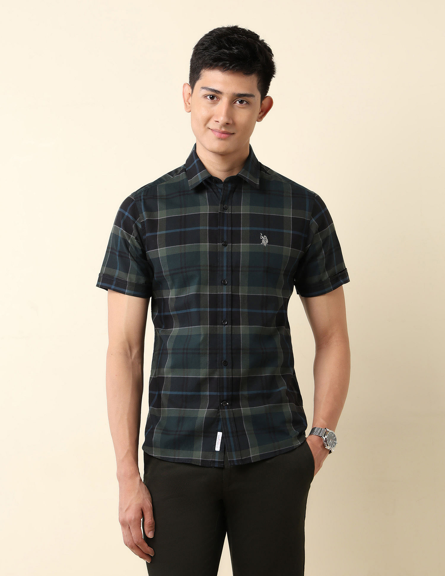 U.S. Polo Assn. Pure Cotton Tailored Fit Dobby Shirt