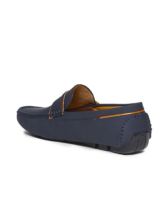 U.S. Polo Assn. Men Contrast Trim Pocket Mirano Penny Loafers