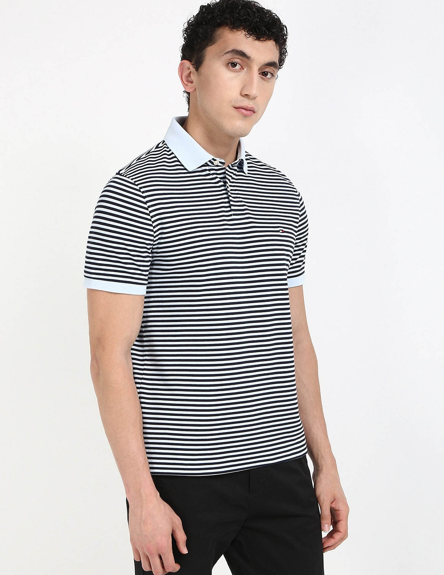 Tommy Hilfiger Striped Regular-Fit Cotton T-Shirt