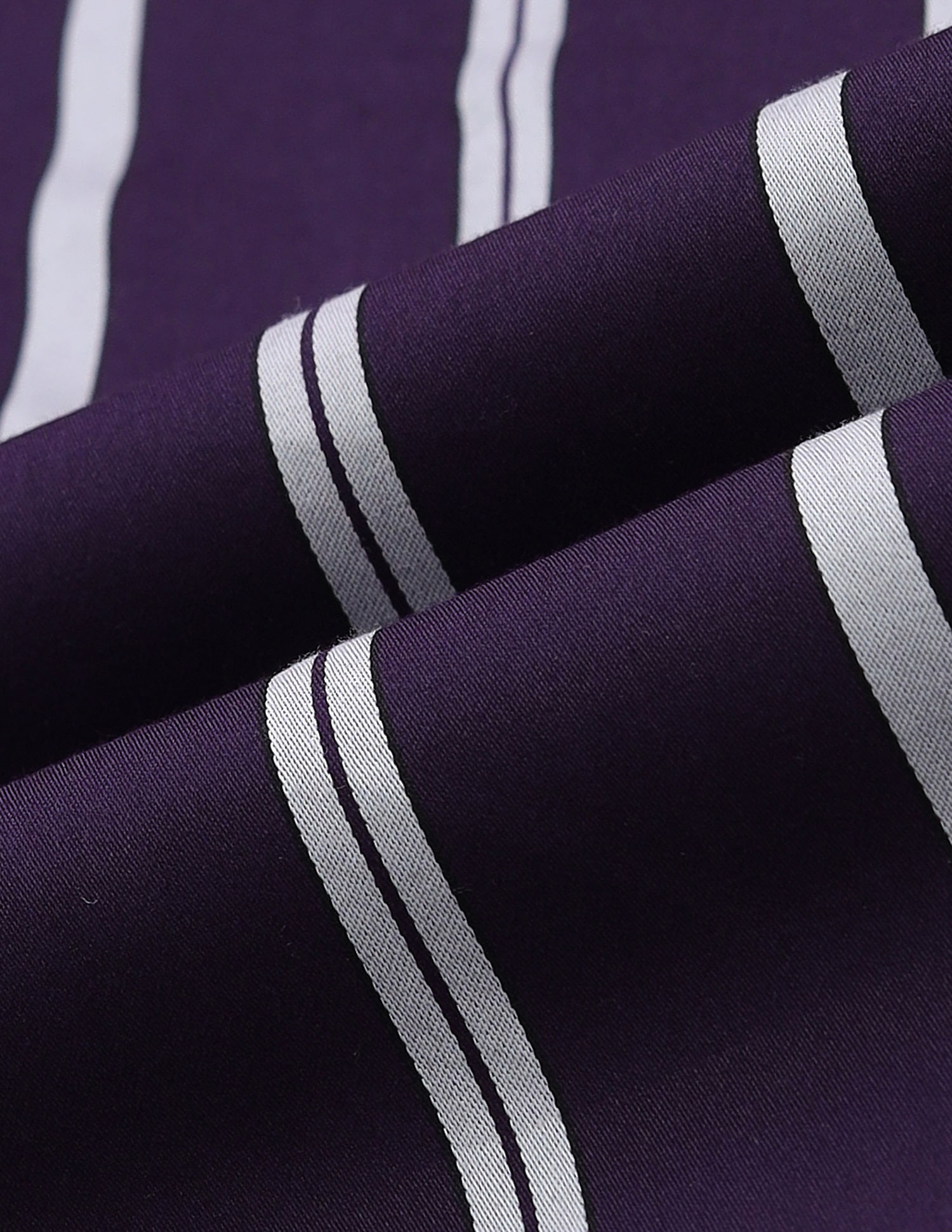 Flying Machine Vertical Striped Satin Shirt
