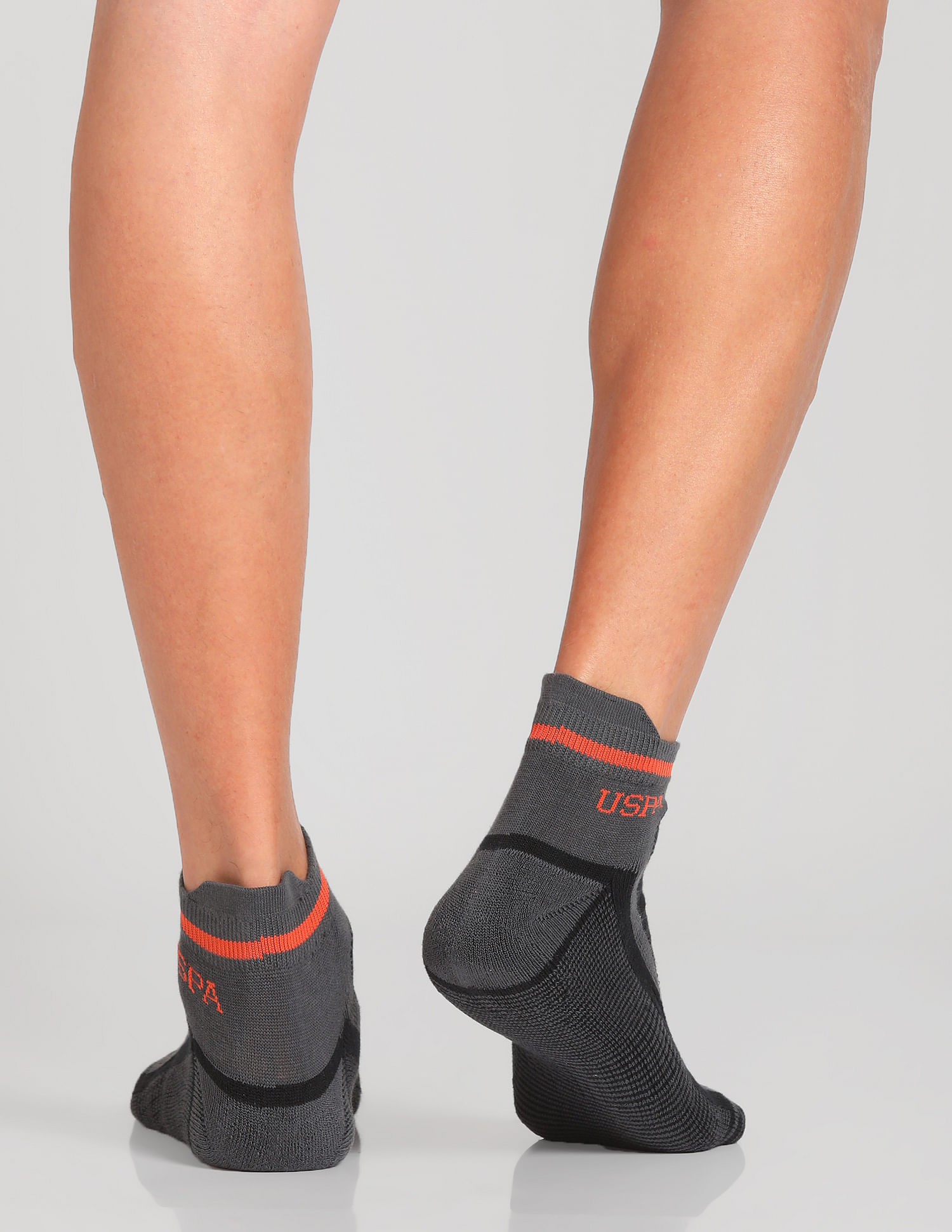 USPA Innerwear Ankle Length Striped ES006 Socks - Pack Of 3