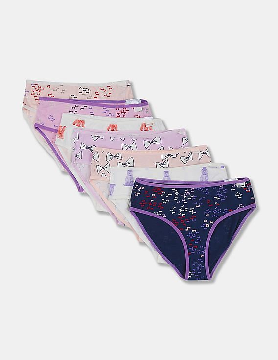 Buy GAP Girls Assorted Printed Panties - Pack Of 7 