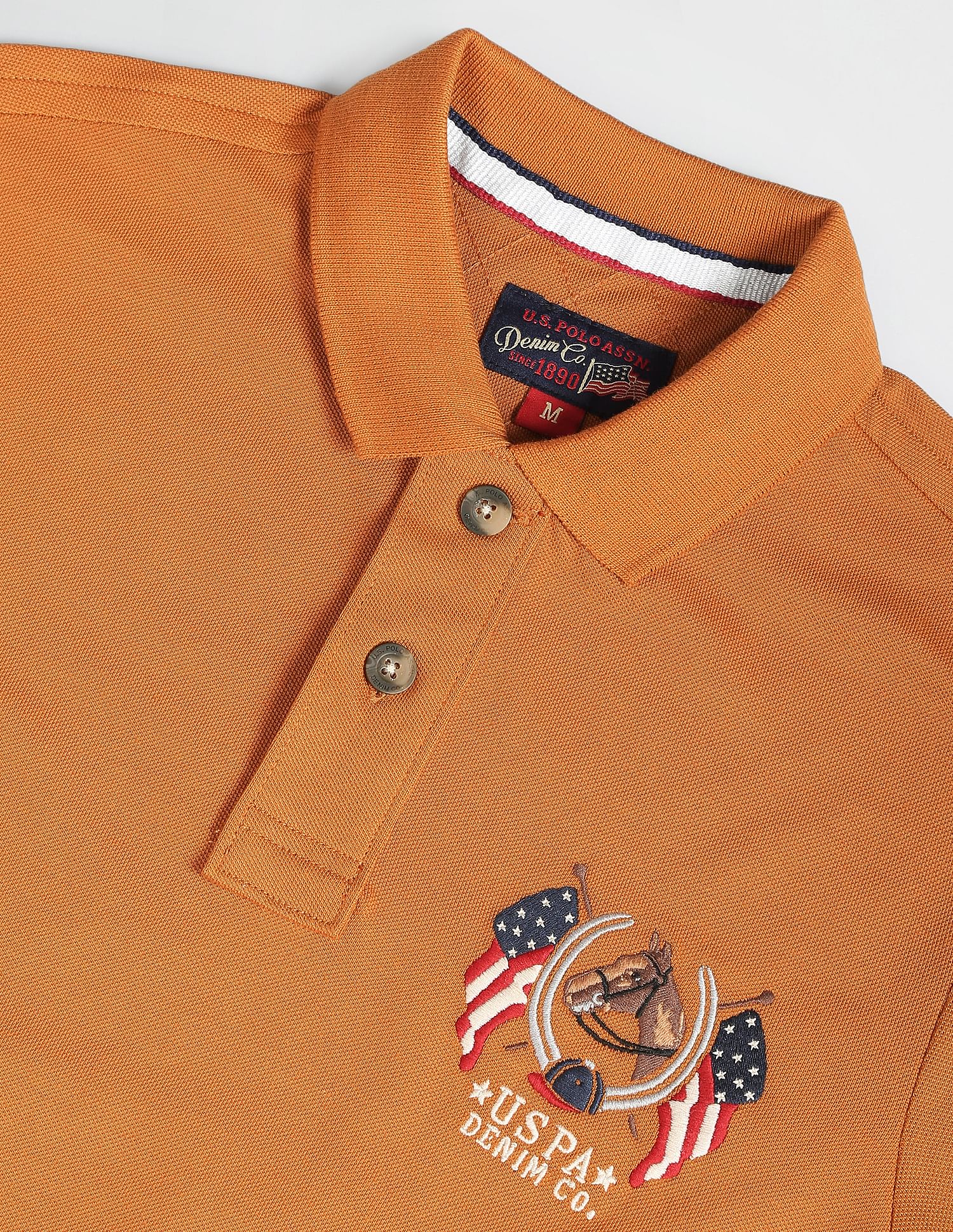 U.S. Polo Assn. Denim Co. Solid Cotton Polo Shirt