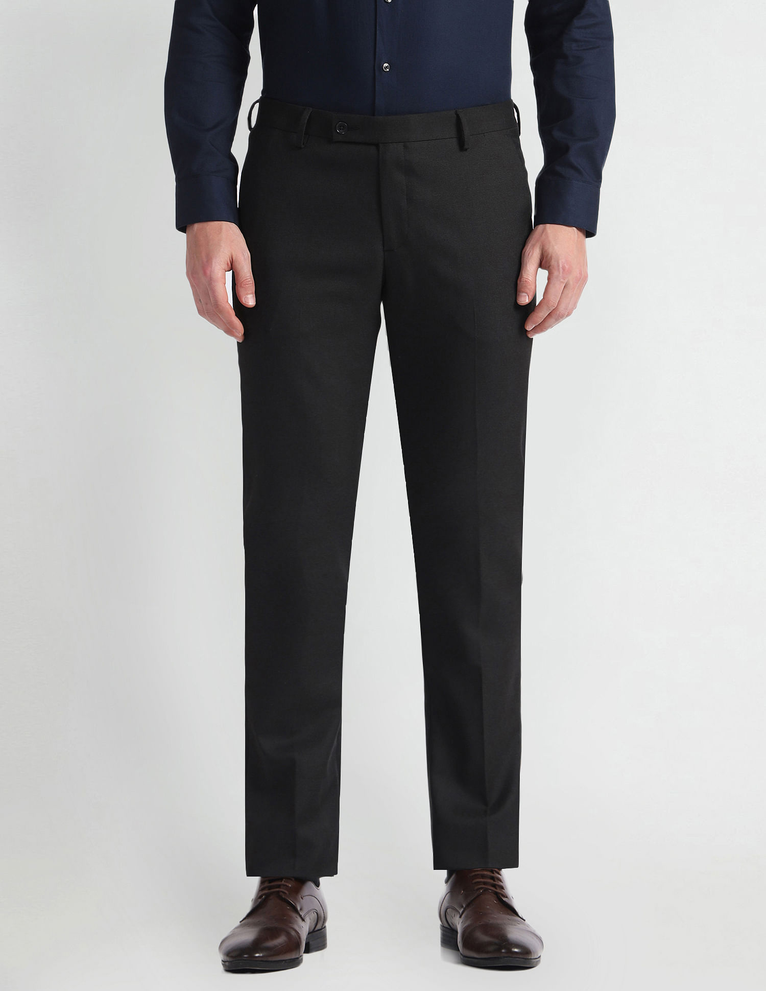 Arrow Mid Rise Tapered Fit Trousers