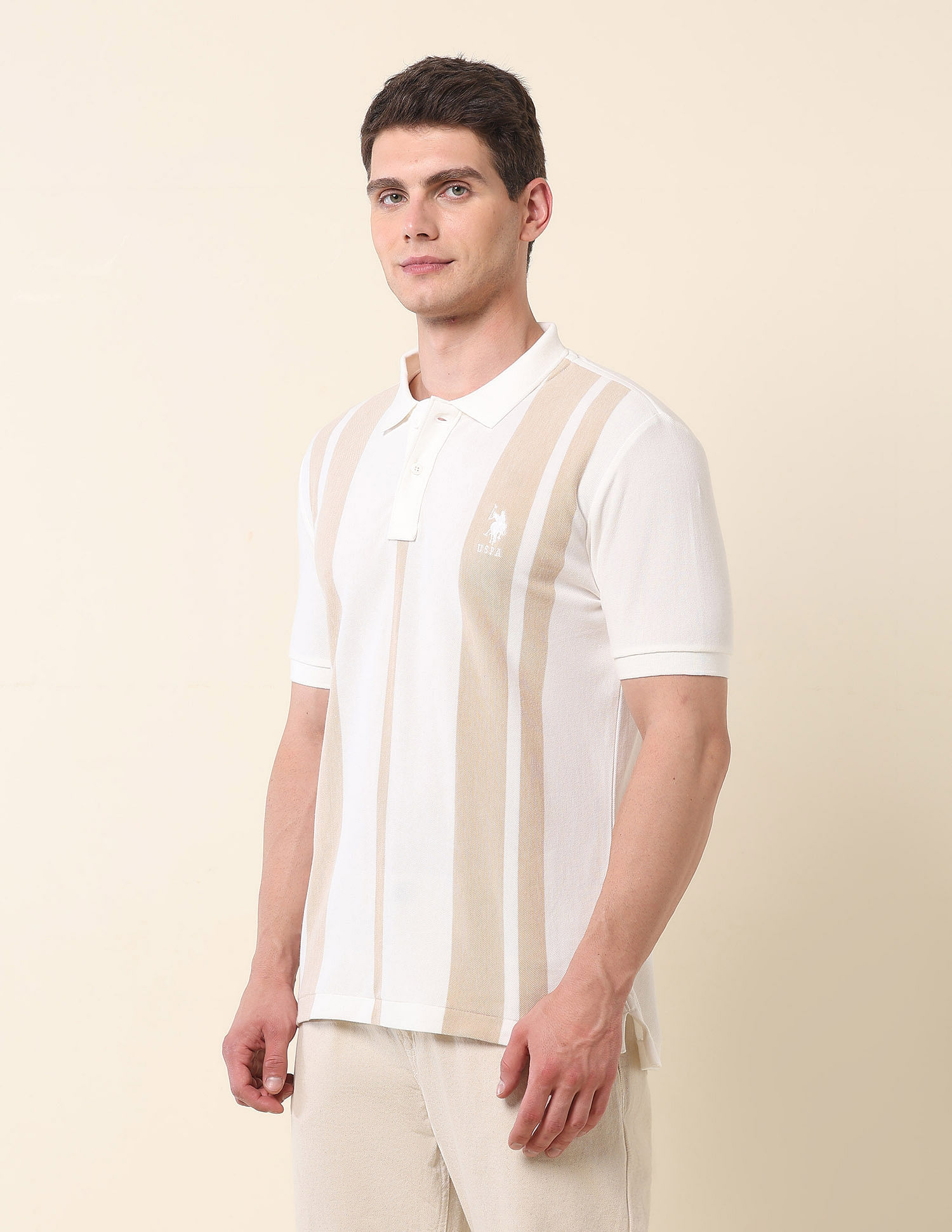 U.S. Polo Assn. Vertical Striped Classic Polo Shirt