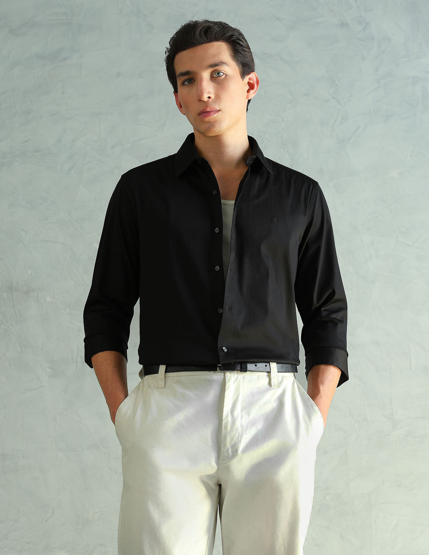 Arrow Newyork Slim Fit Smart Satin Shirt