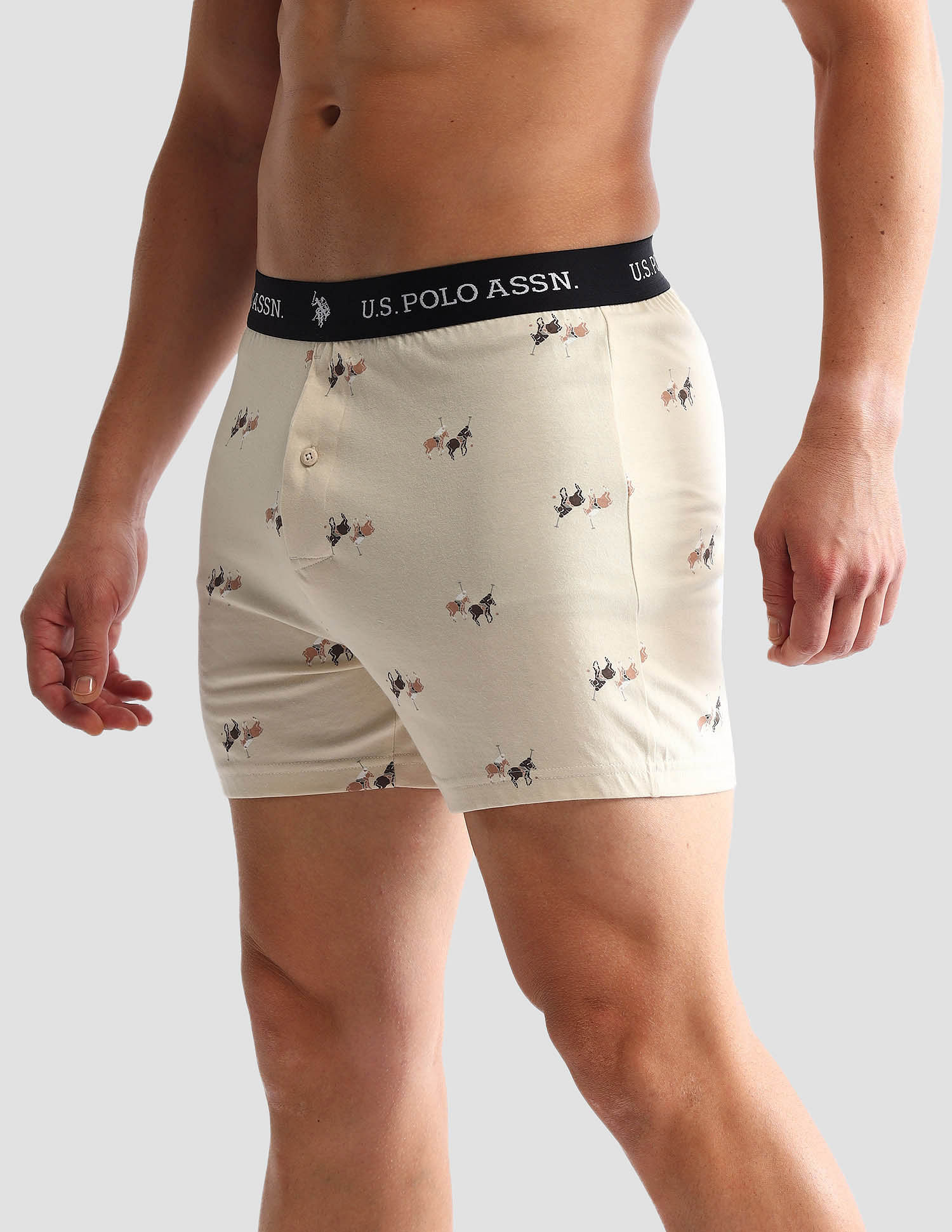 USPA Innerwear Printed Cotton OEX09 Boxers - Pack Of 2