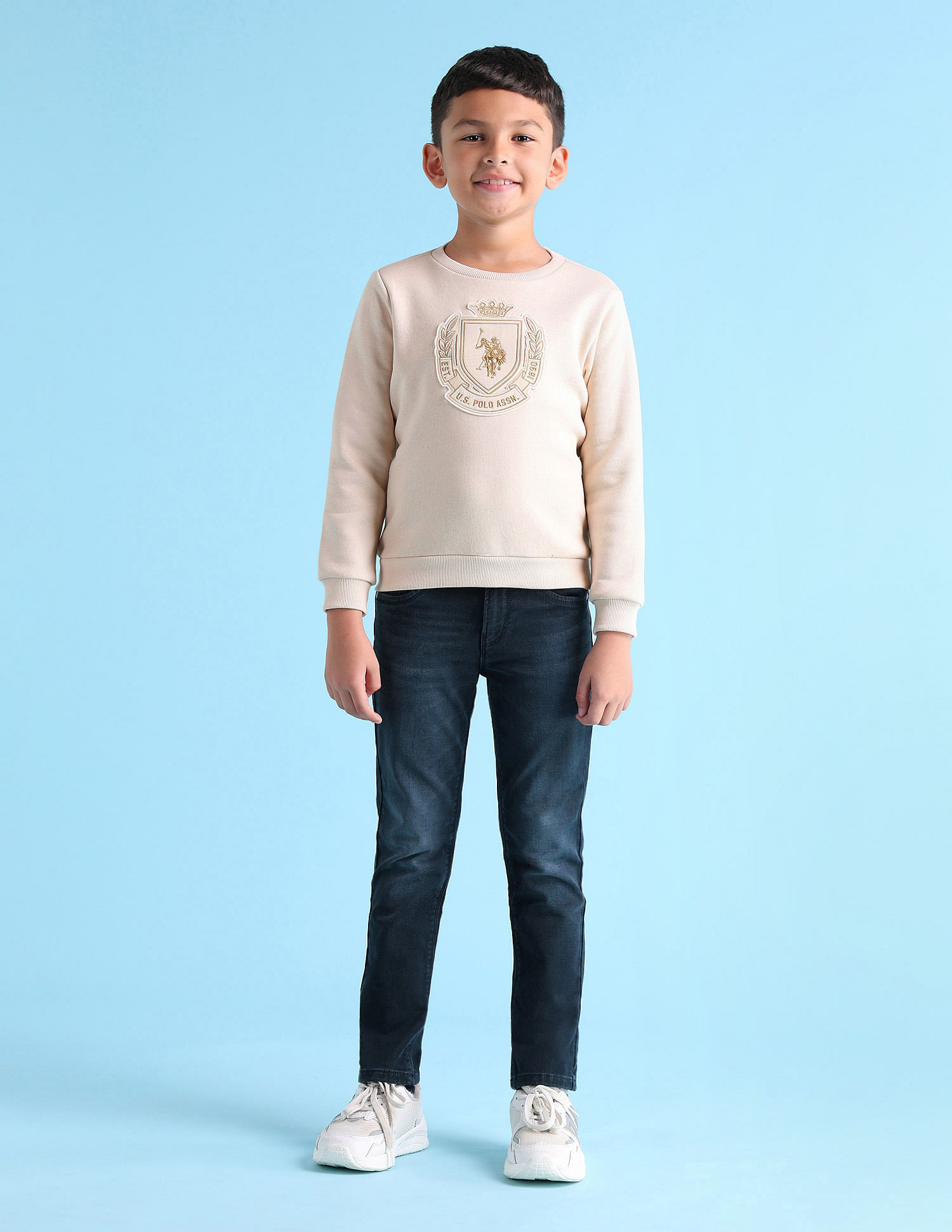U.S. Polo Assn. Kids Boys Logo Printed Sweatshirt