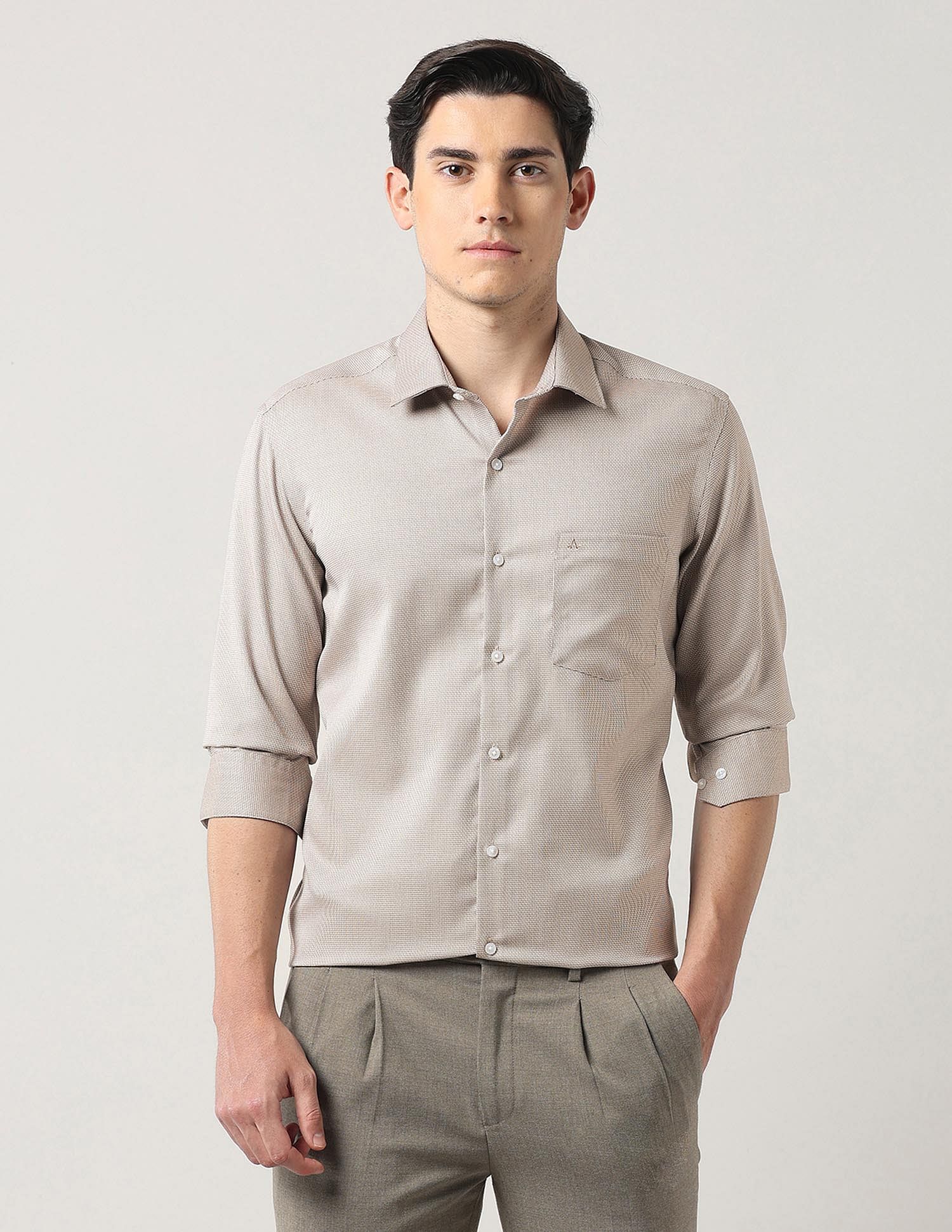 Arrow Dobby Textured Autopress Shirt