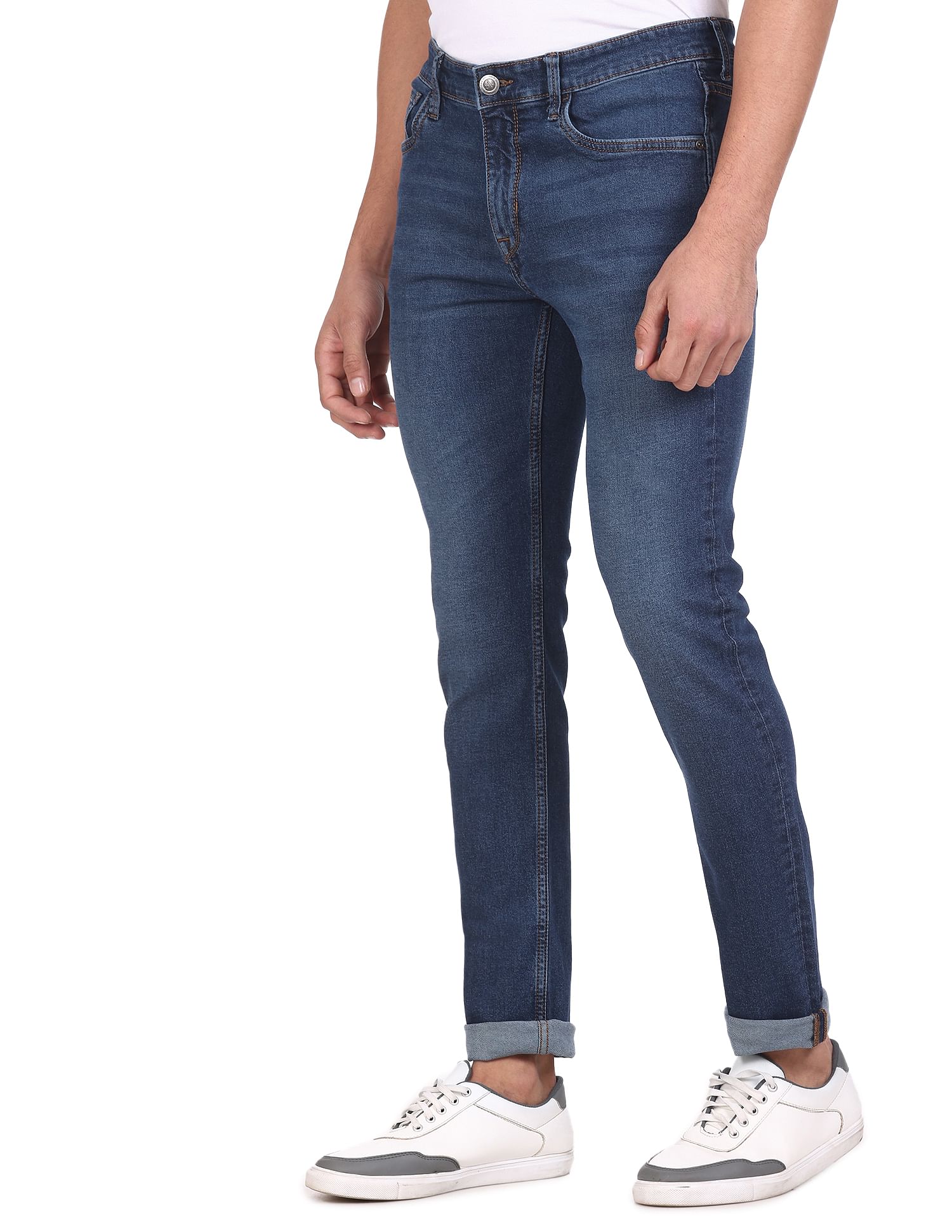 Arrow Sports Jameson Slim Fit Stone Wash Jeans