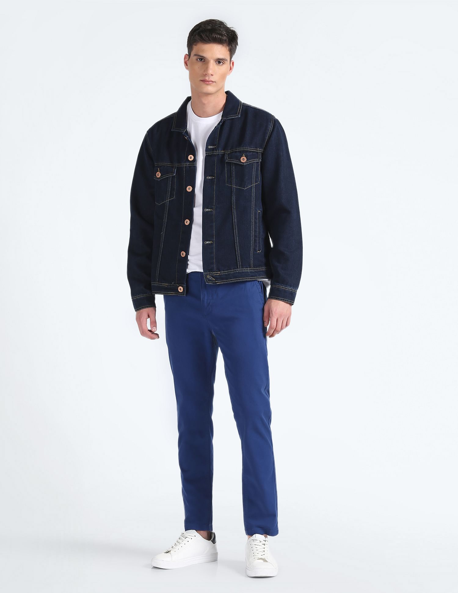 Flying Machine Slash Slim Tapered Twill Trousers