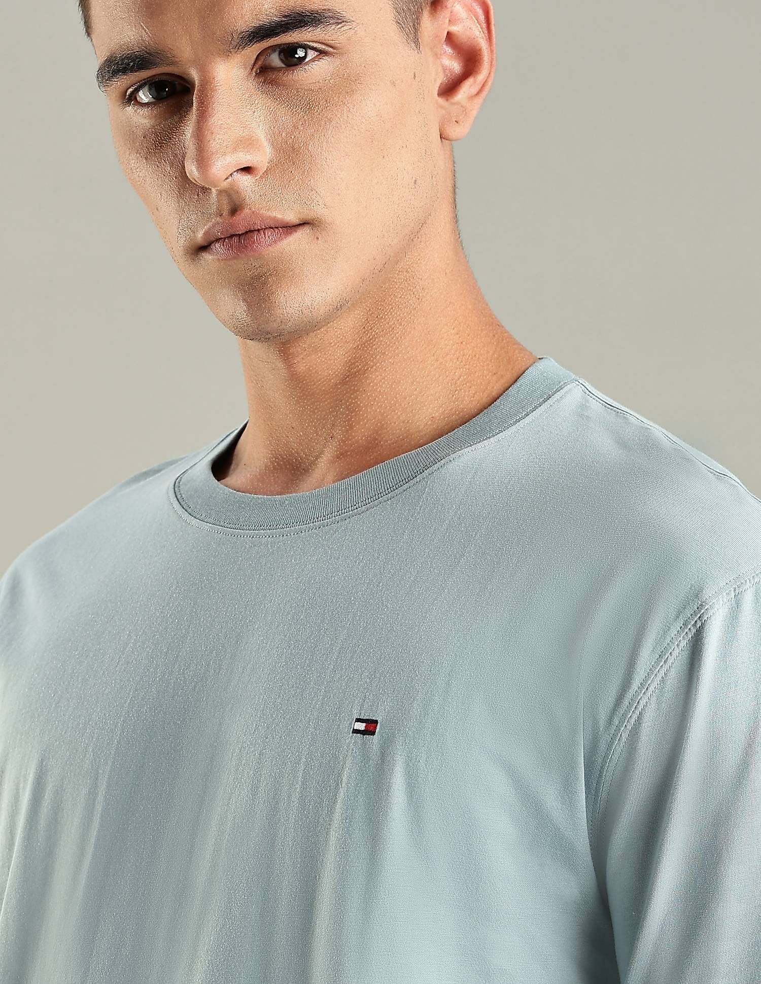 Tommy Hilfiger Solid Regular-Fit Cotton T-Shirt