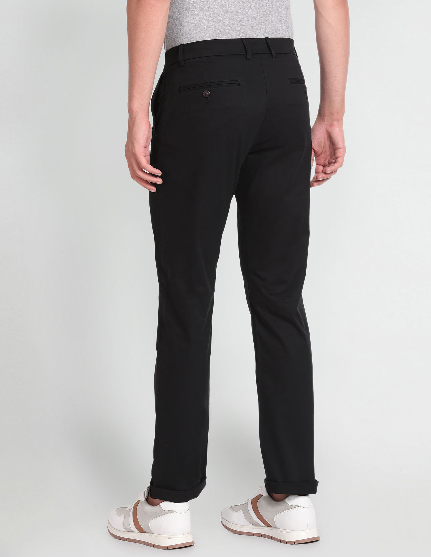Arrow Sports Low Rise Regular Fit Trousers