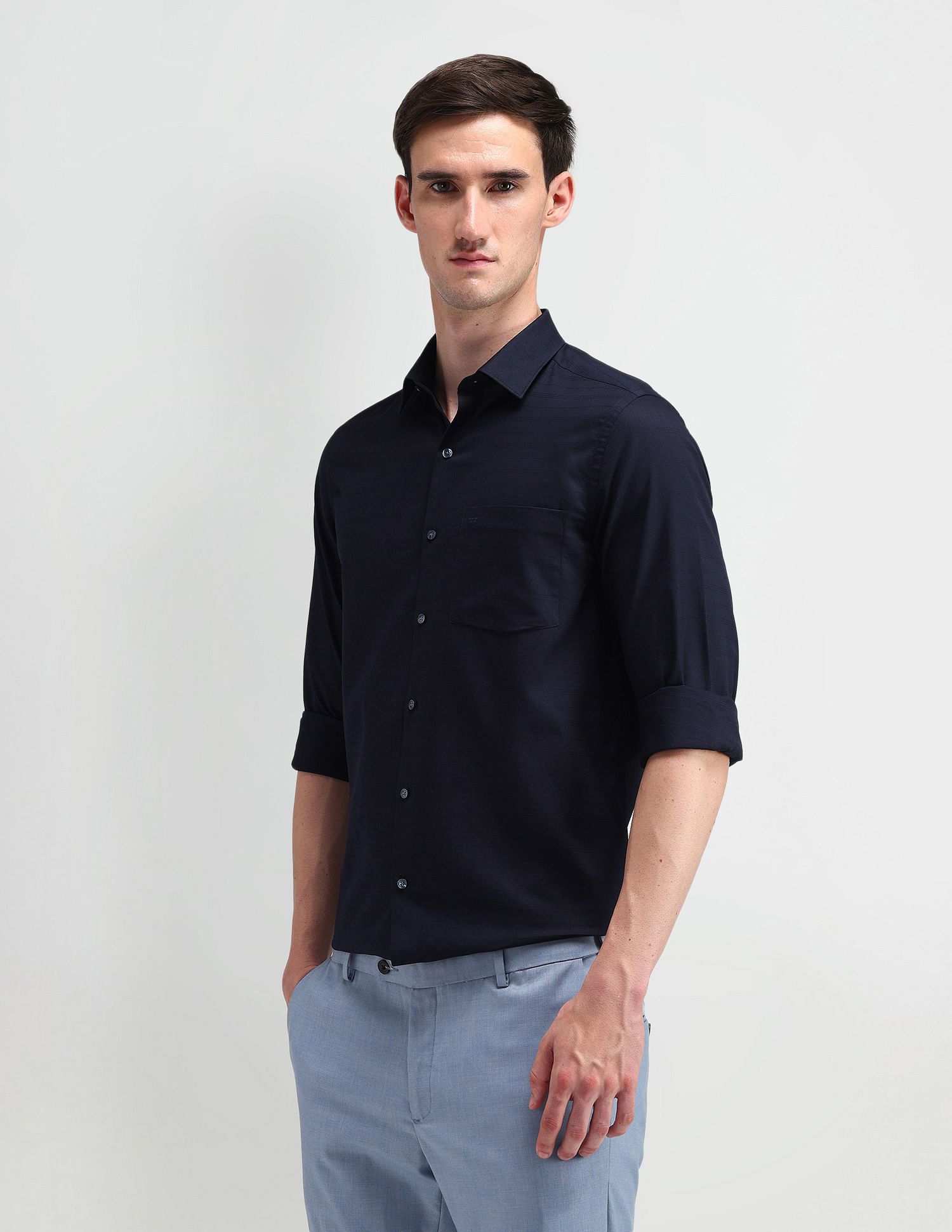Arrow Textured Cotton Shirt