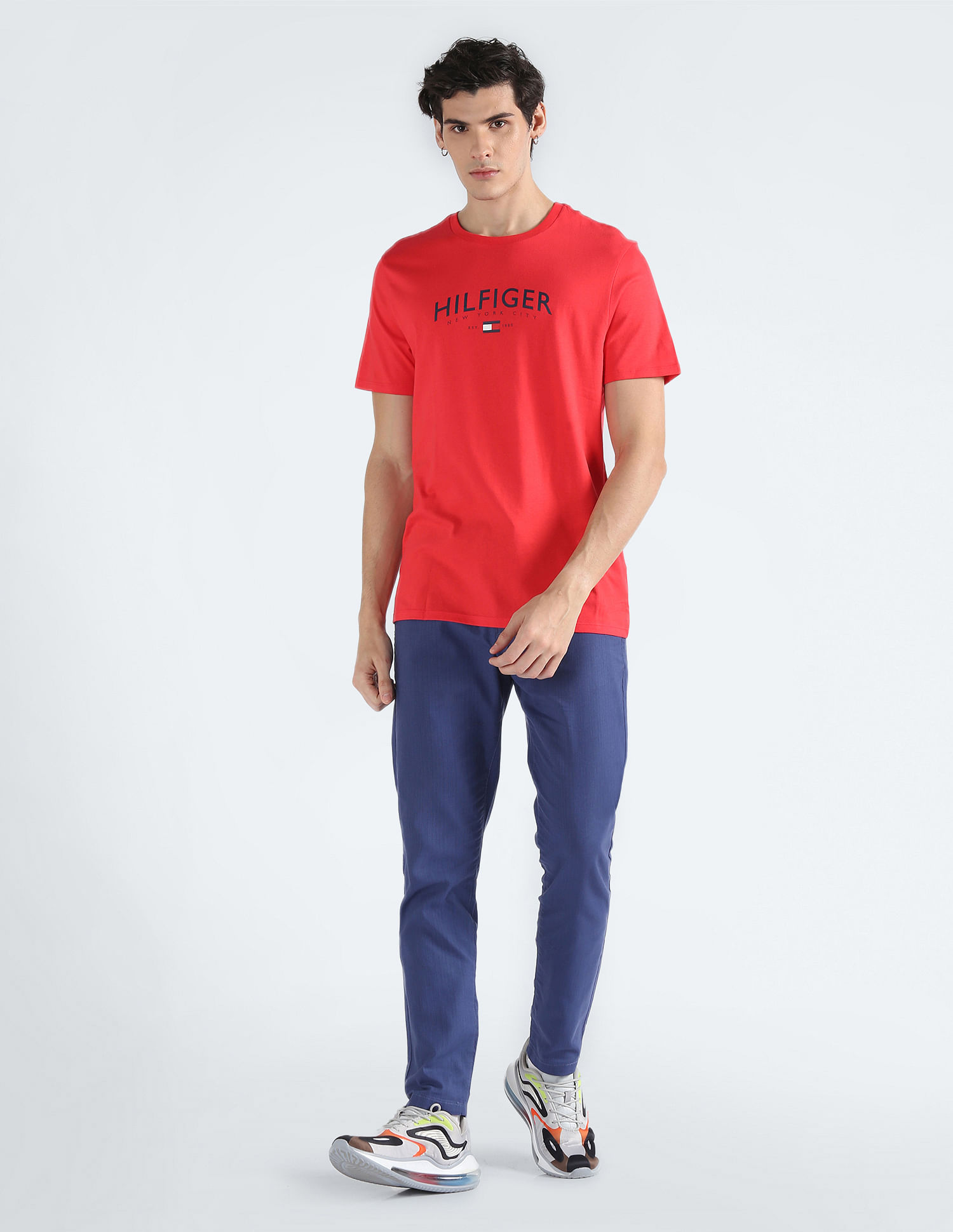 Tommy Hilfiger Brand Print Pure Cotton T-Shirt