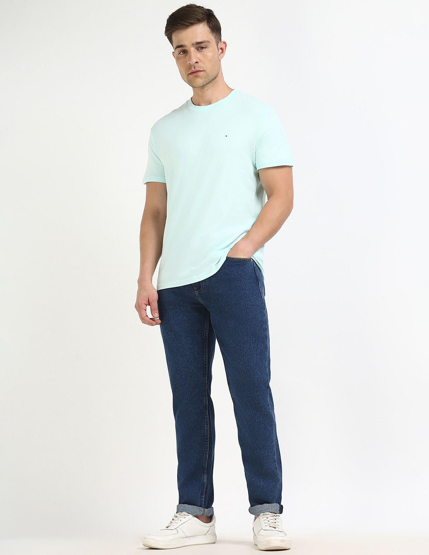 Tommy Hilfiger Solid Slim-Fit Cotton T-Shirt