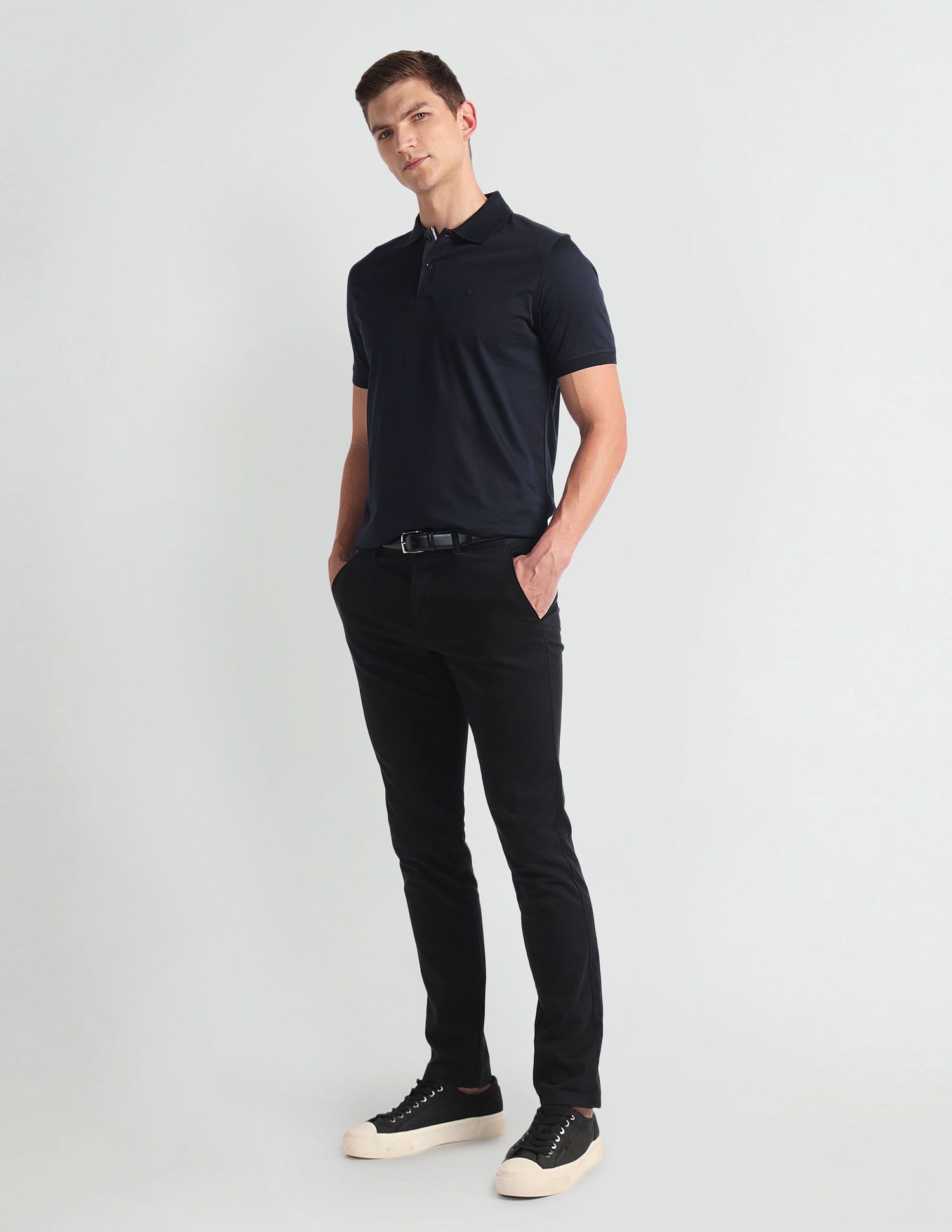 Arrow Solid Regular Fit Polo Shirt