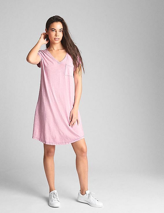 Pink gap deals dress