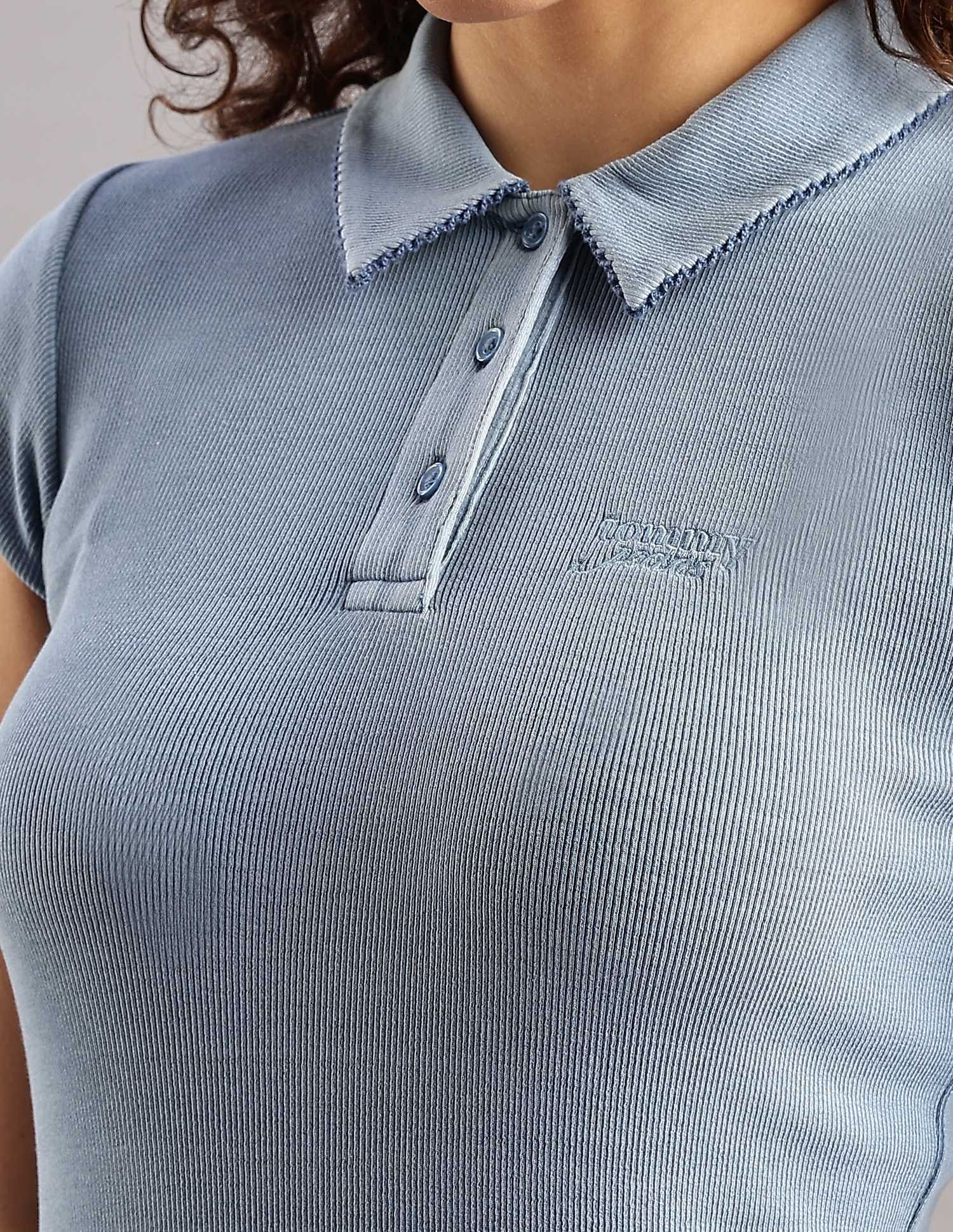 Tommy Hilfiger Cotton Polo Collar Bodycon Dress