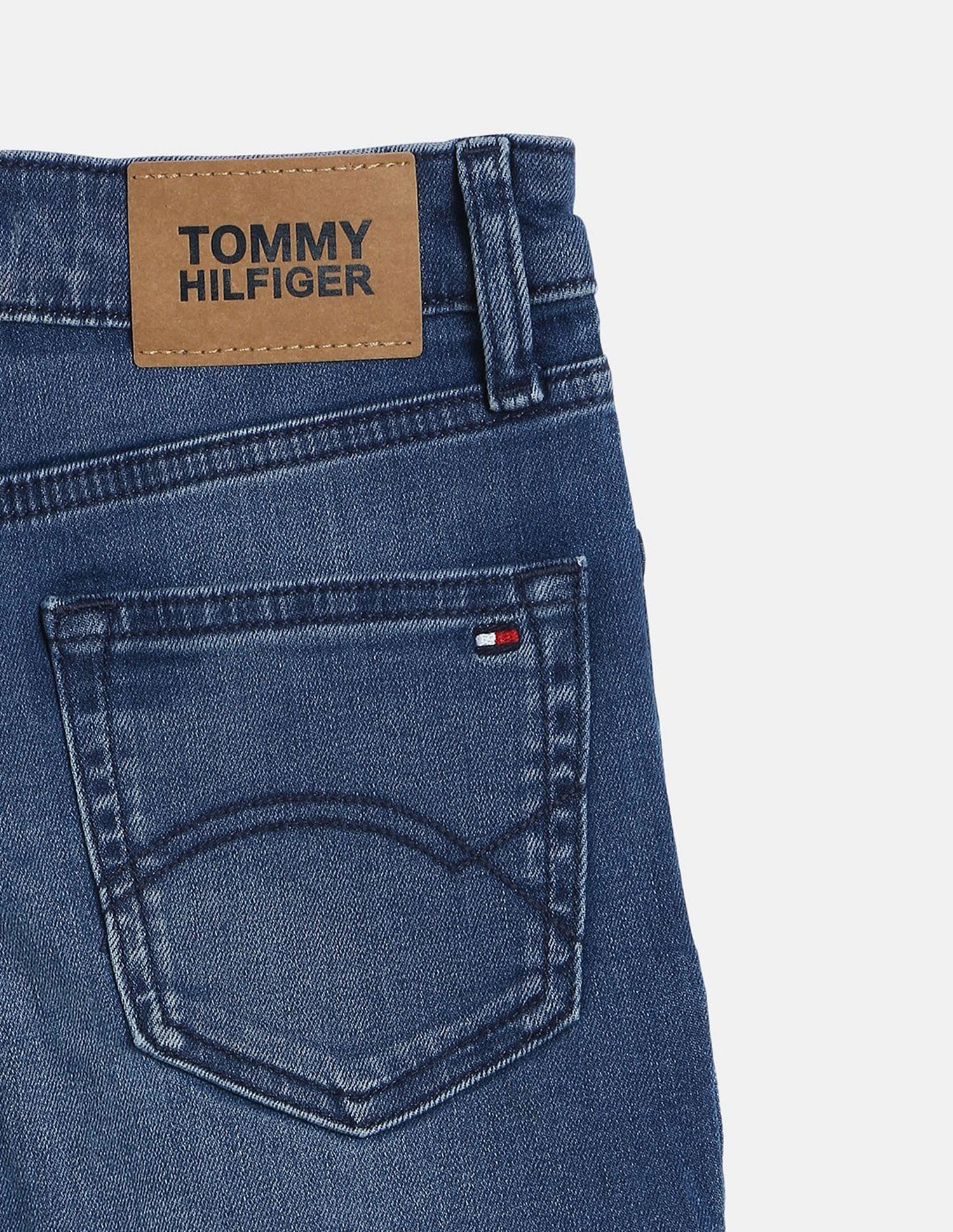 Tommy Hilfiger Kids Girls Solid Regular-Fit Cotton Shorts